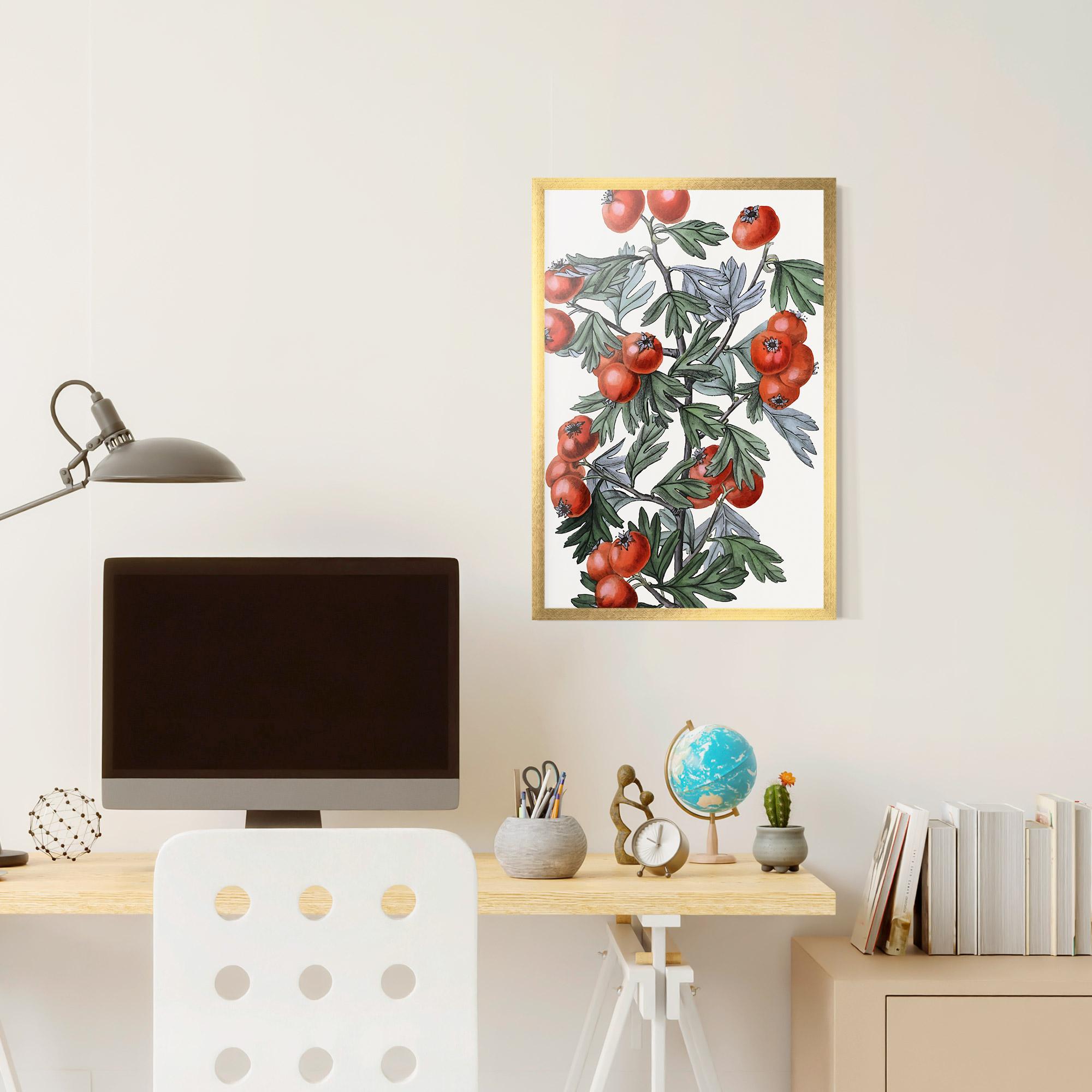 Poster Înrămat Cherry Drawing mockup 6