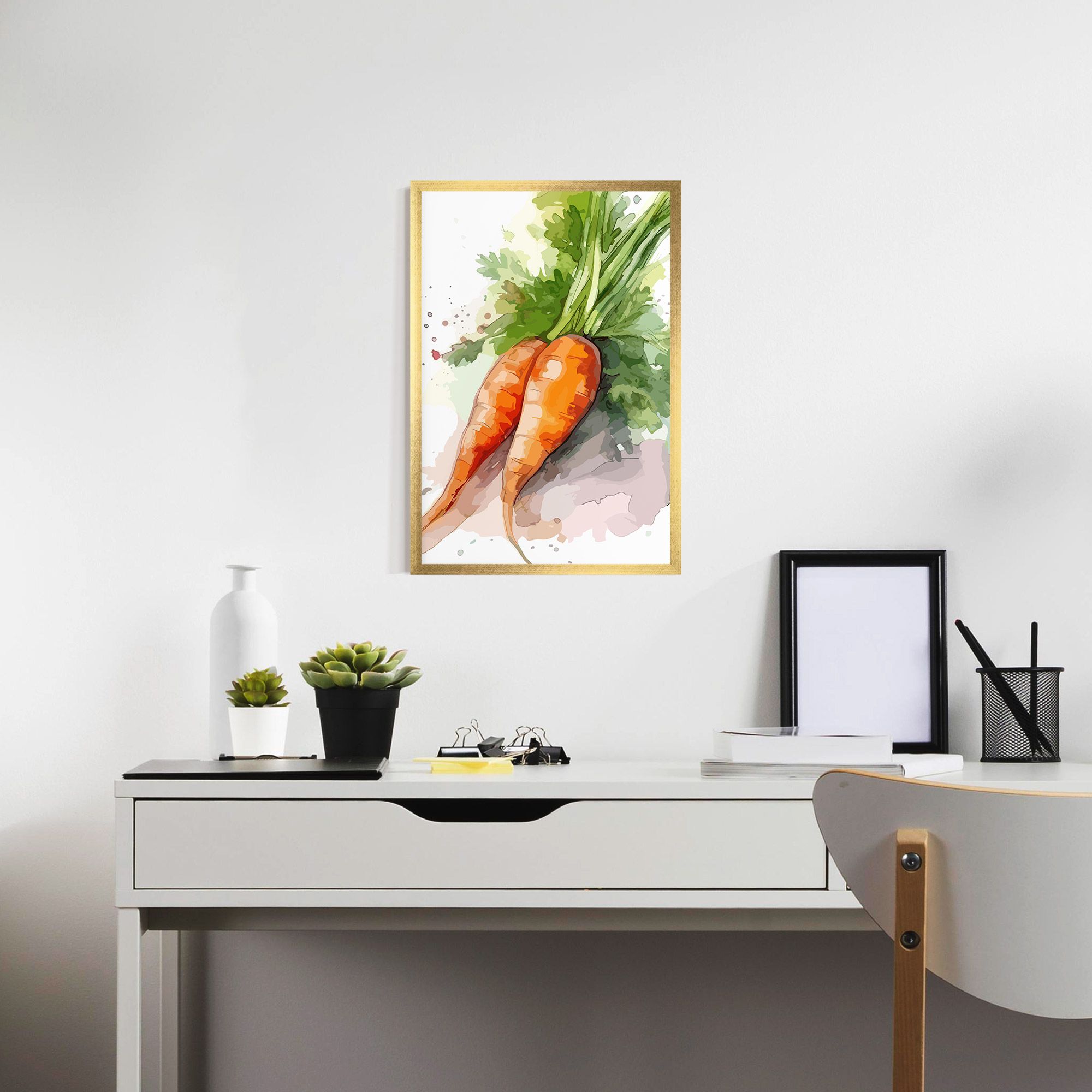 Carrot Watercolor mockup 7