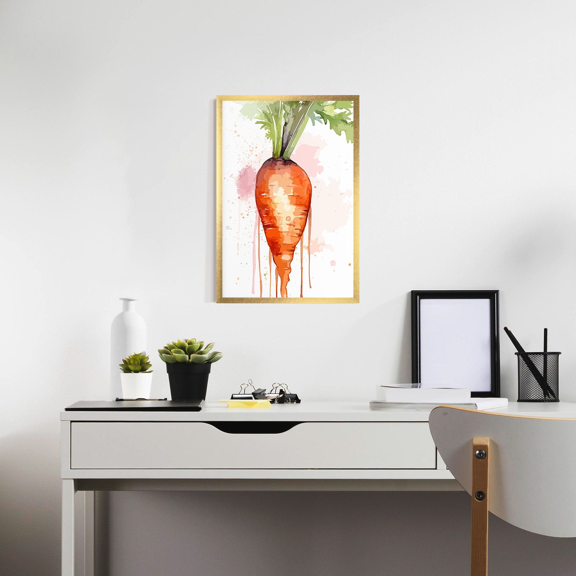 Watercolor Carrot mockup 7