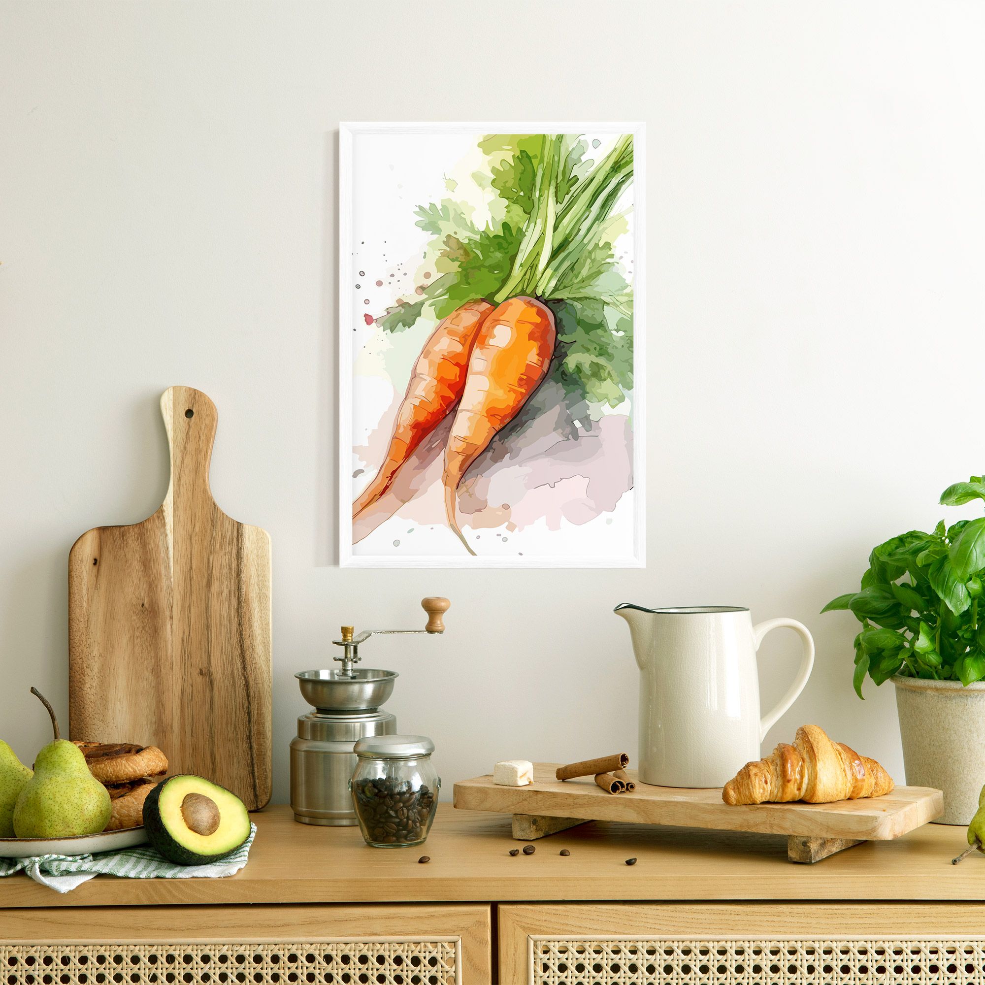 Carrot Watercolor mockup 8