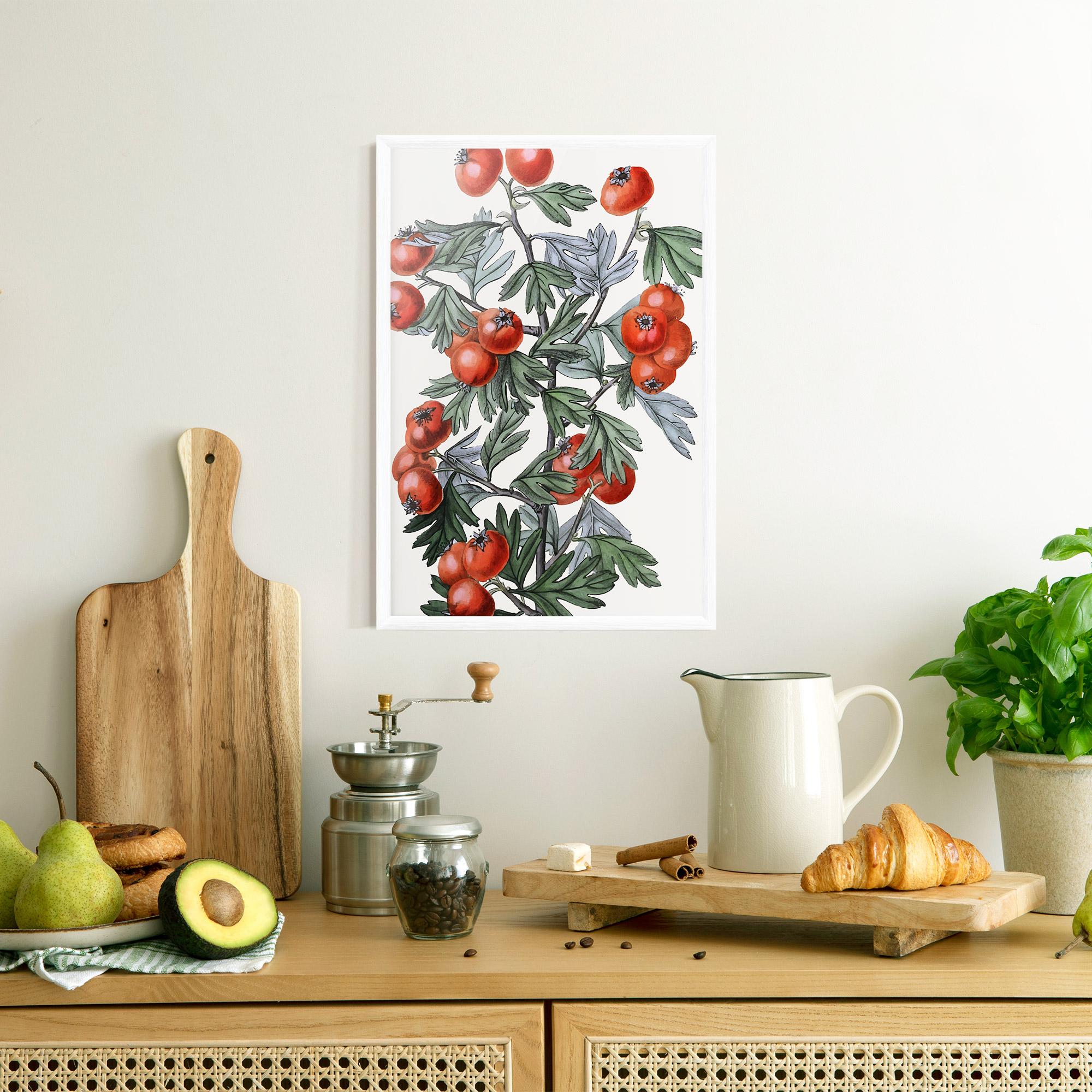 Poster Înrămat Cherry Drawing mockup 8