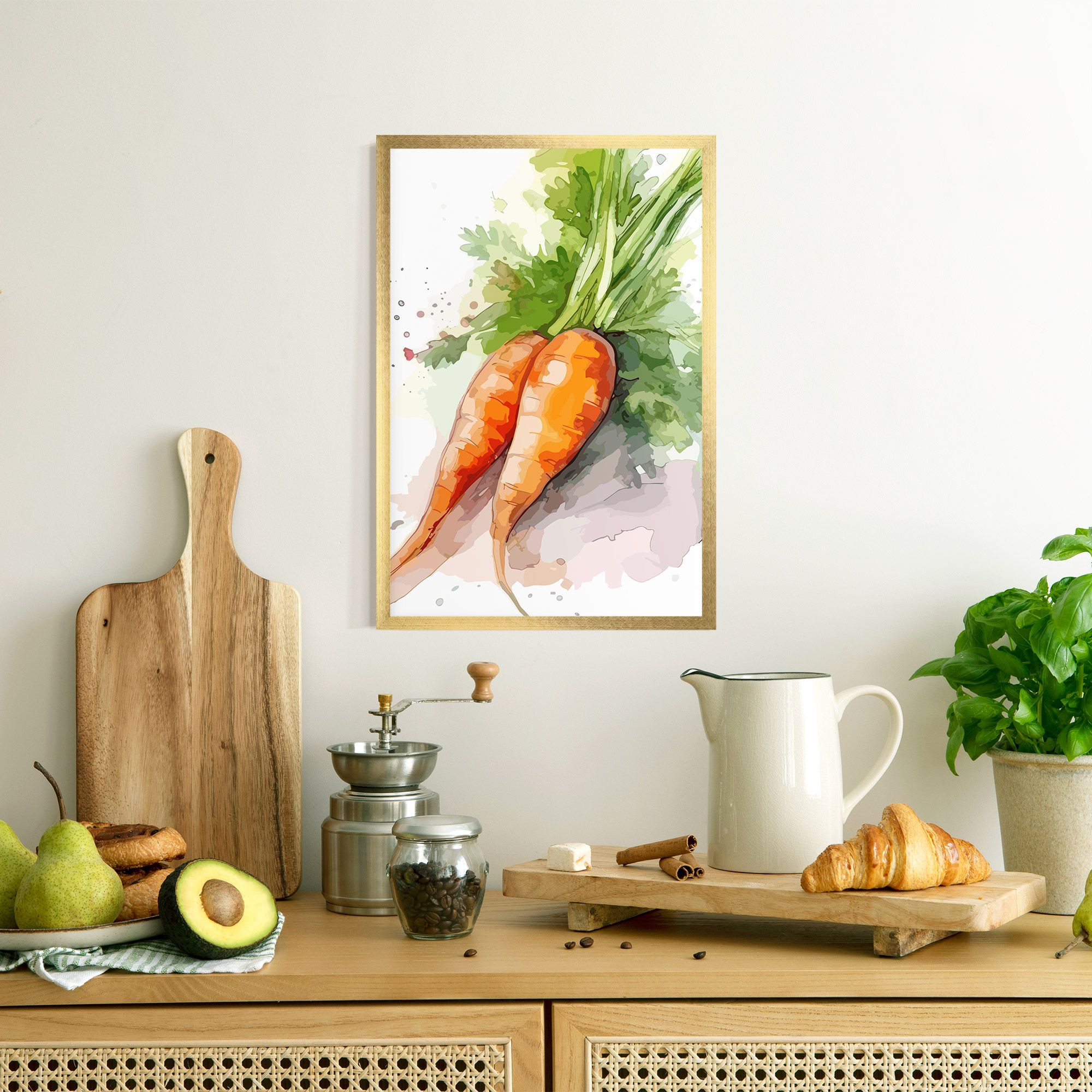 Carrot Watercolor mockup 8