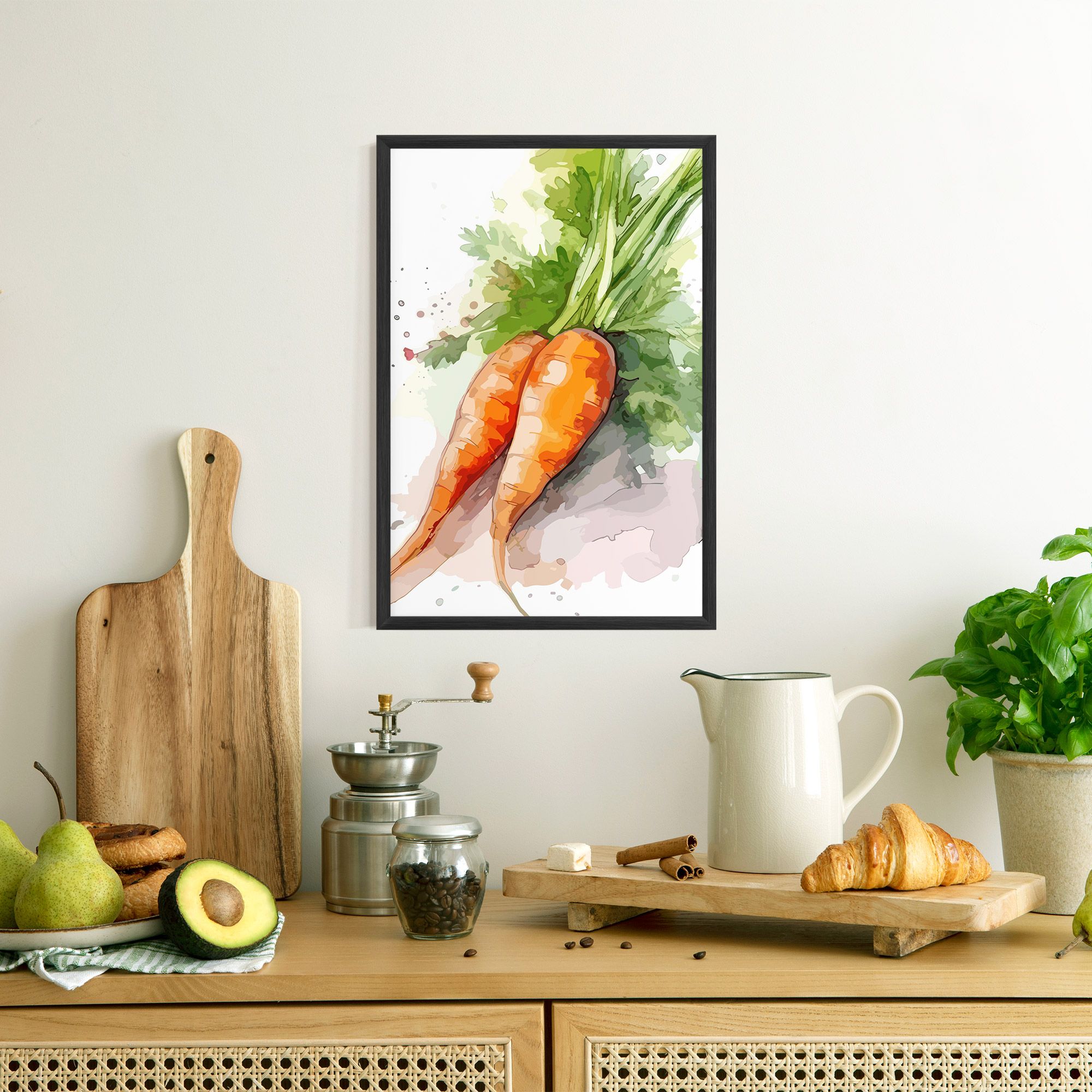 Carrot Watercolor mockup 8