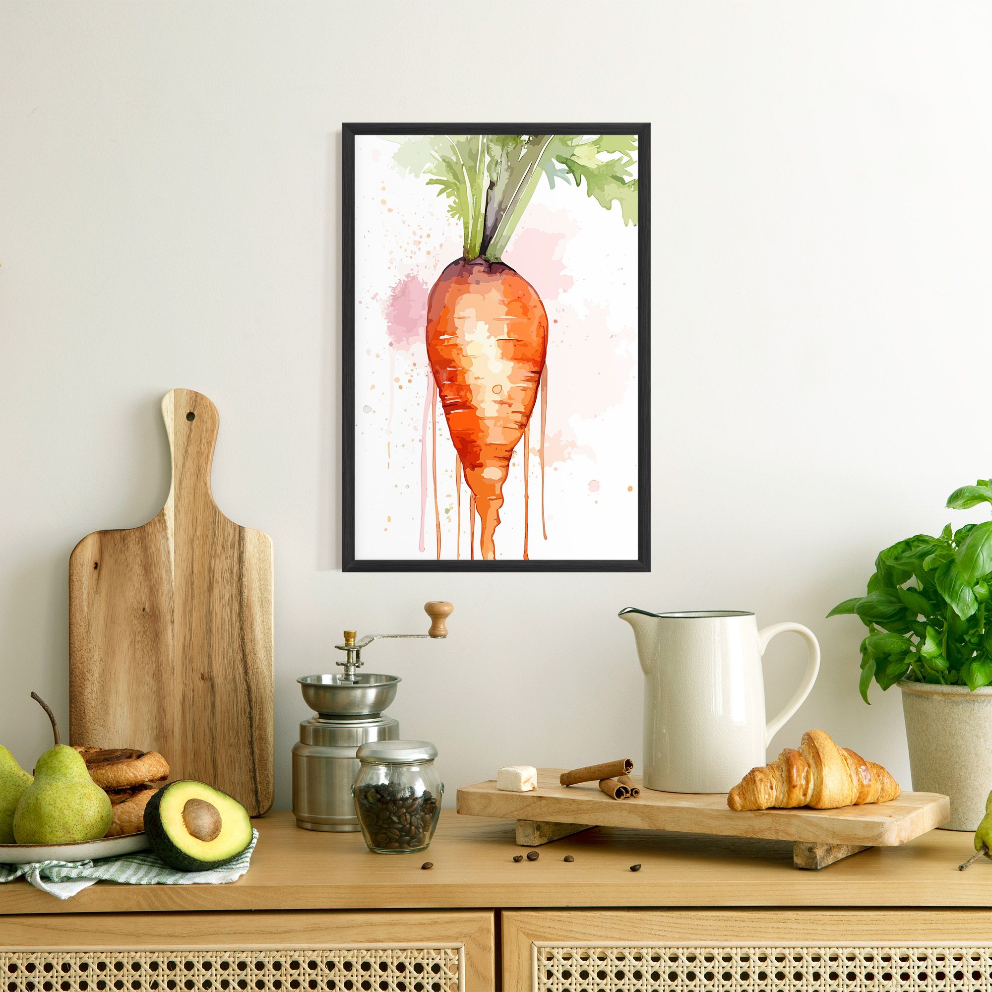 Watercolor Carrot mockup 8