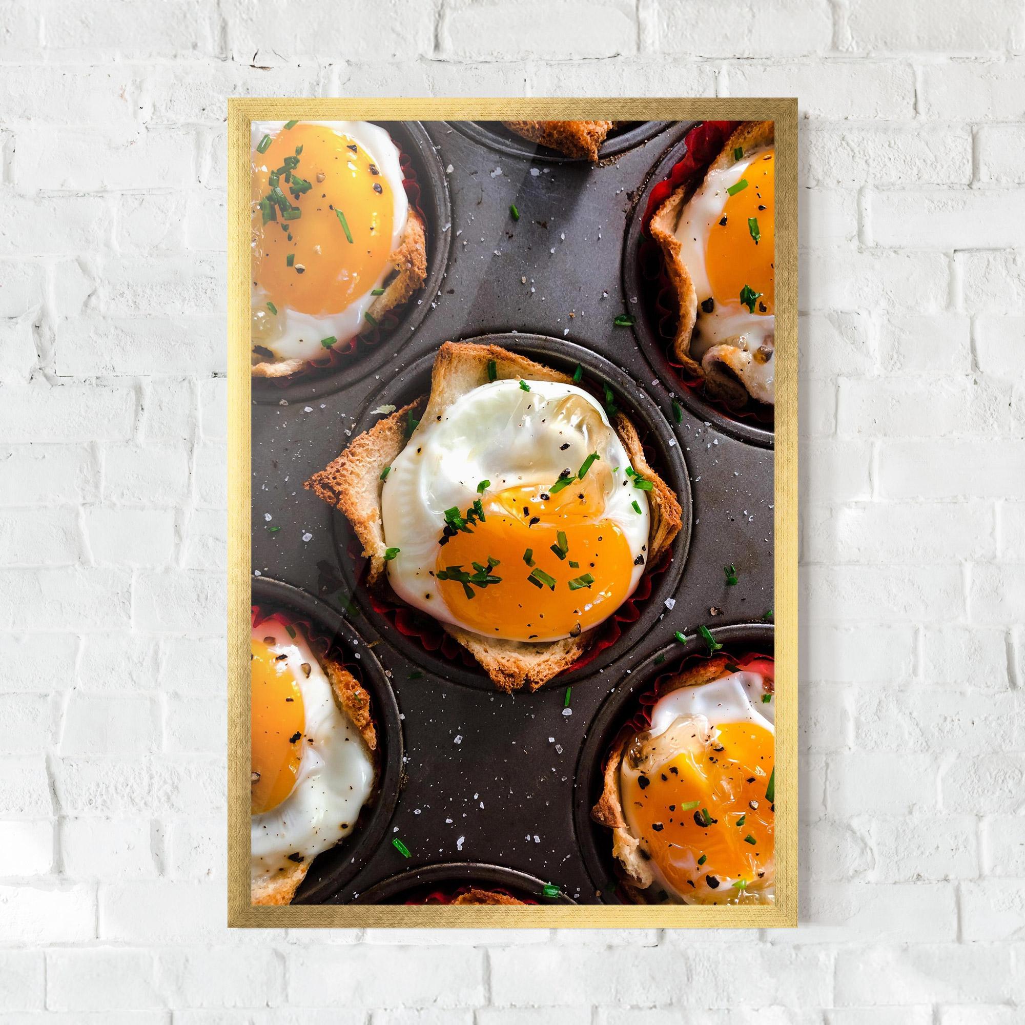 Poster Înrămat Egg On Tray mockup 0