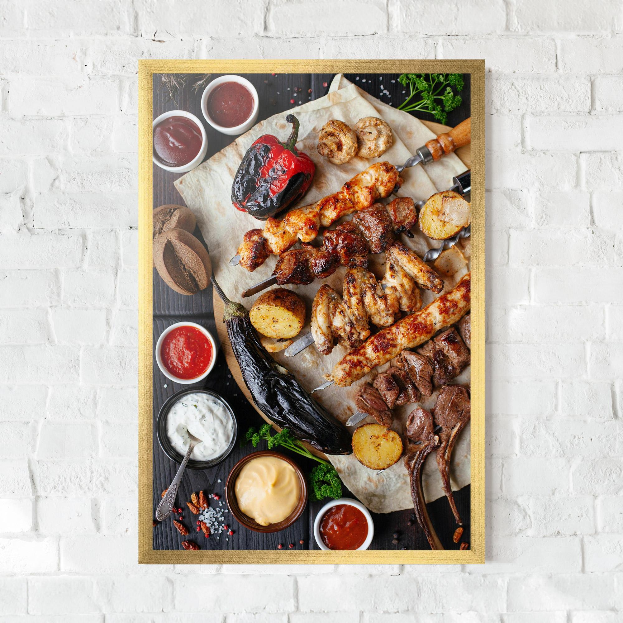 Poster Înrămat Skewers mockup 0