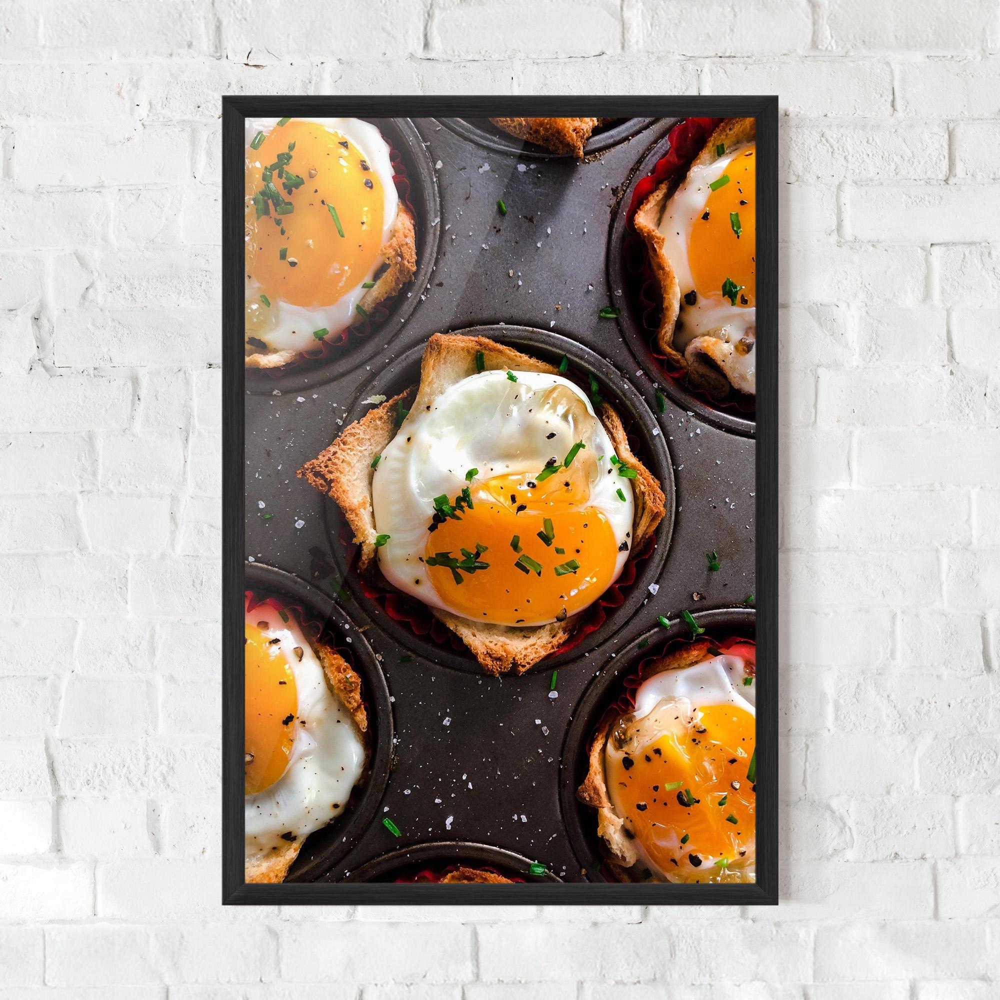 Poster Înrămat Egg On Tray mockup 0