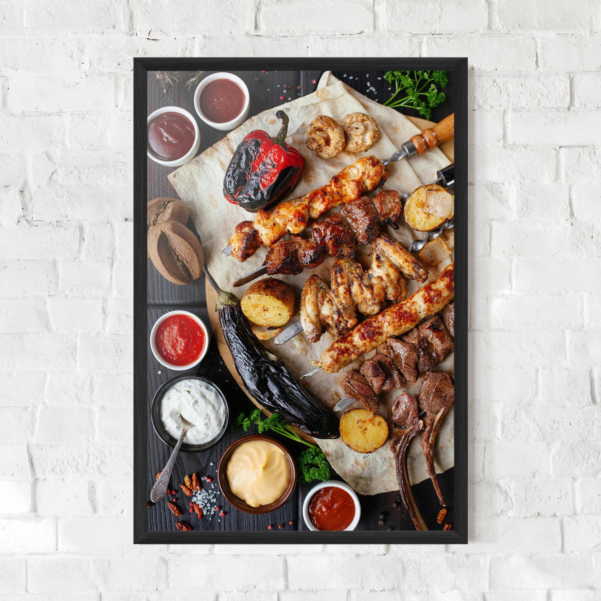 Poster Înrămat Skewers mockup 0