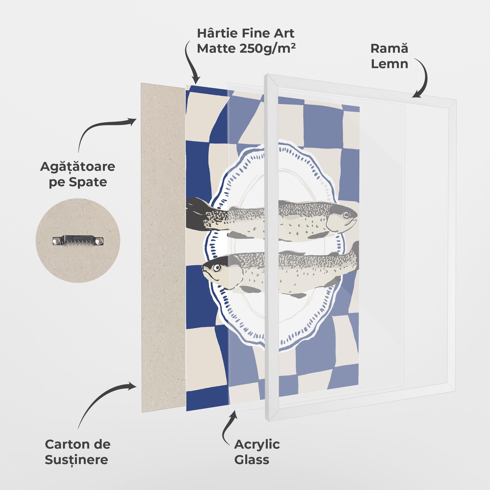 Poster Înrămat Food Fish mockup 1