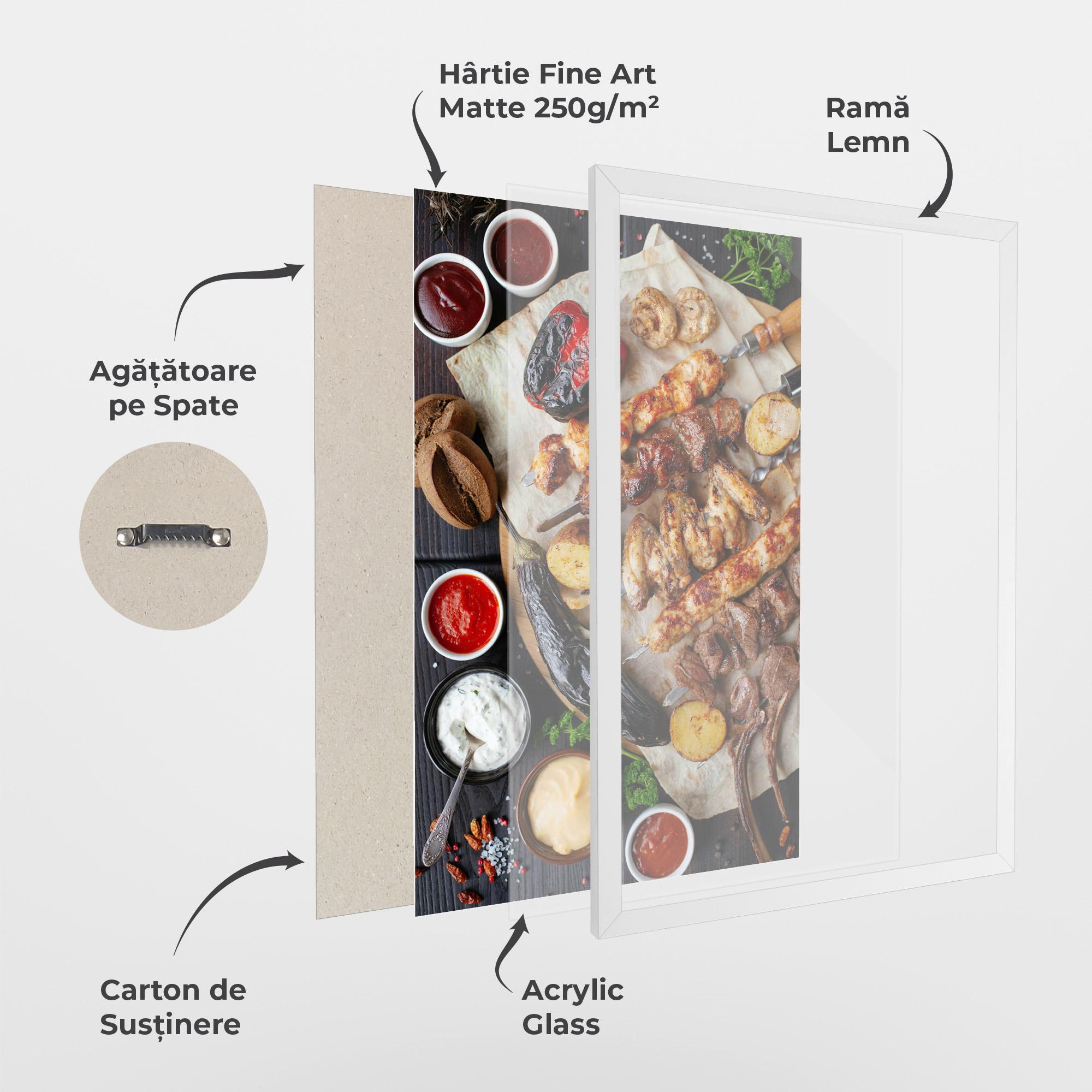 Poster Înrămat Skewers mockup 1