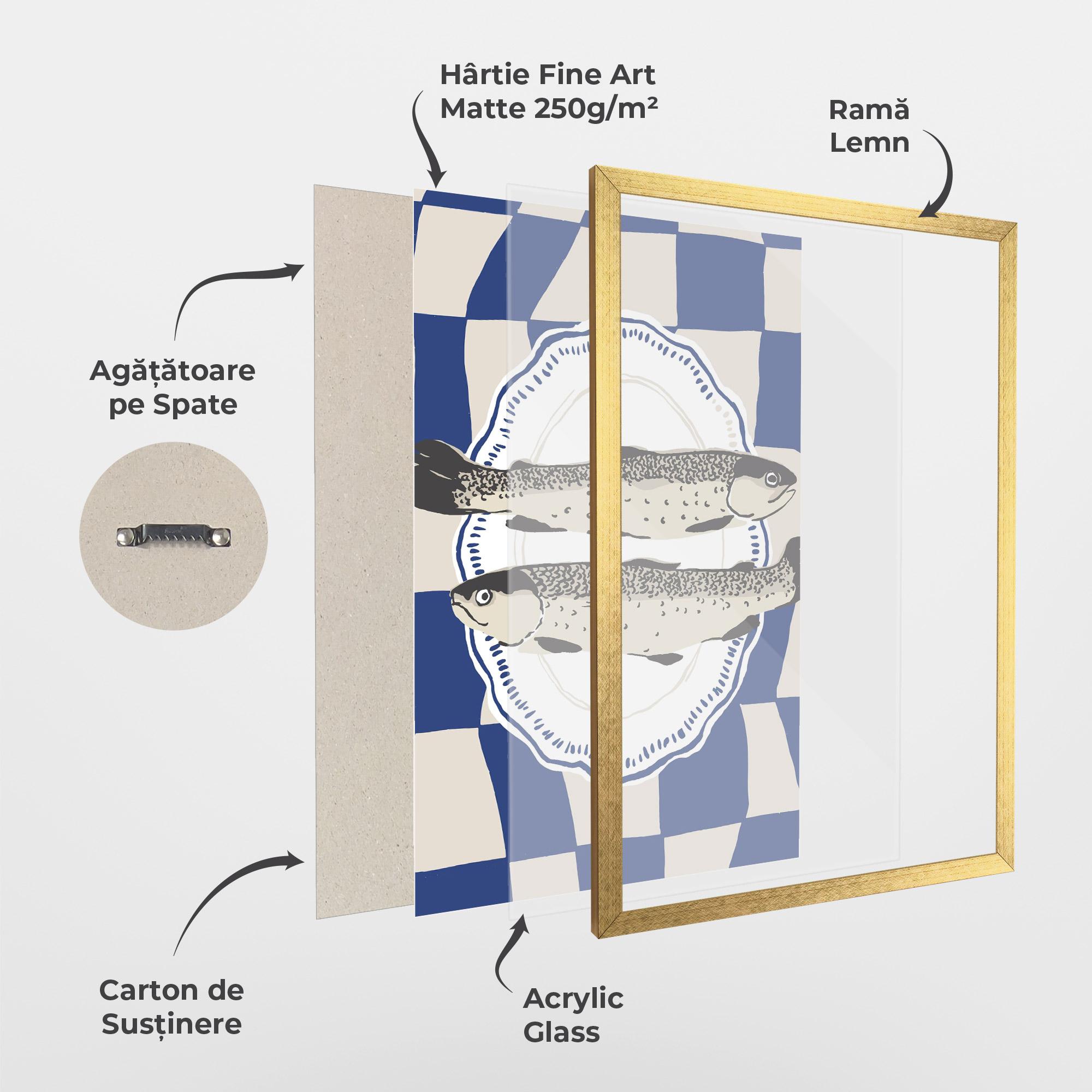 Poster Înrămat Food Fish mockup 1