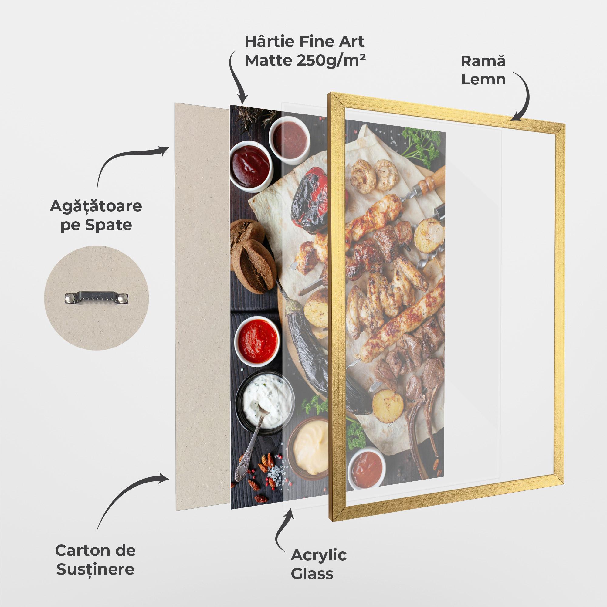 Poster Înrămat Skewers mockup 1