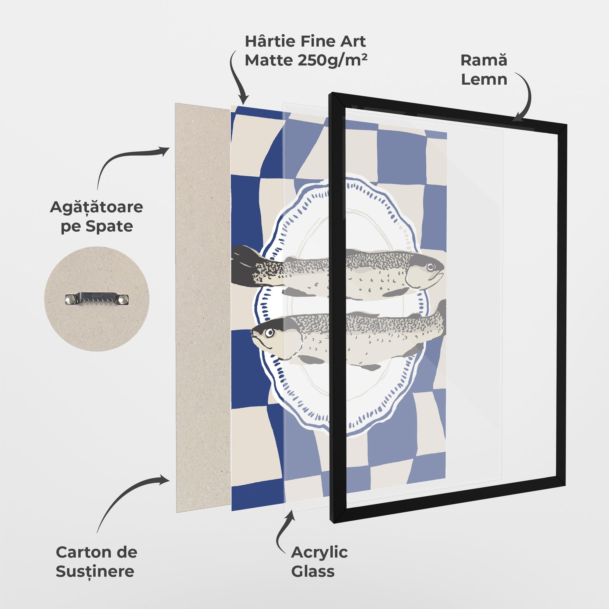 Poster Înrămat Food Fish mockup 1