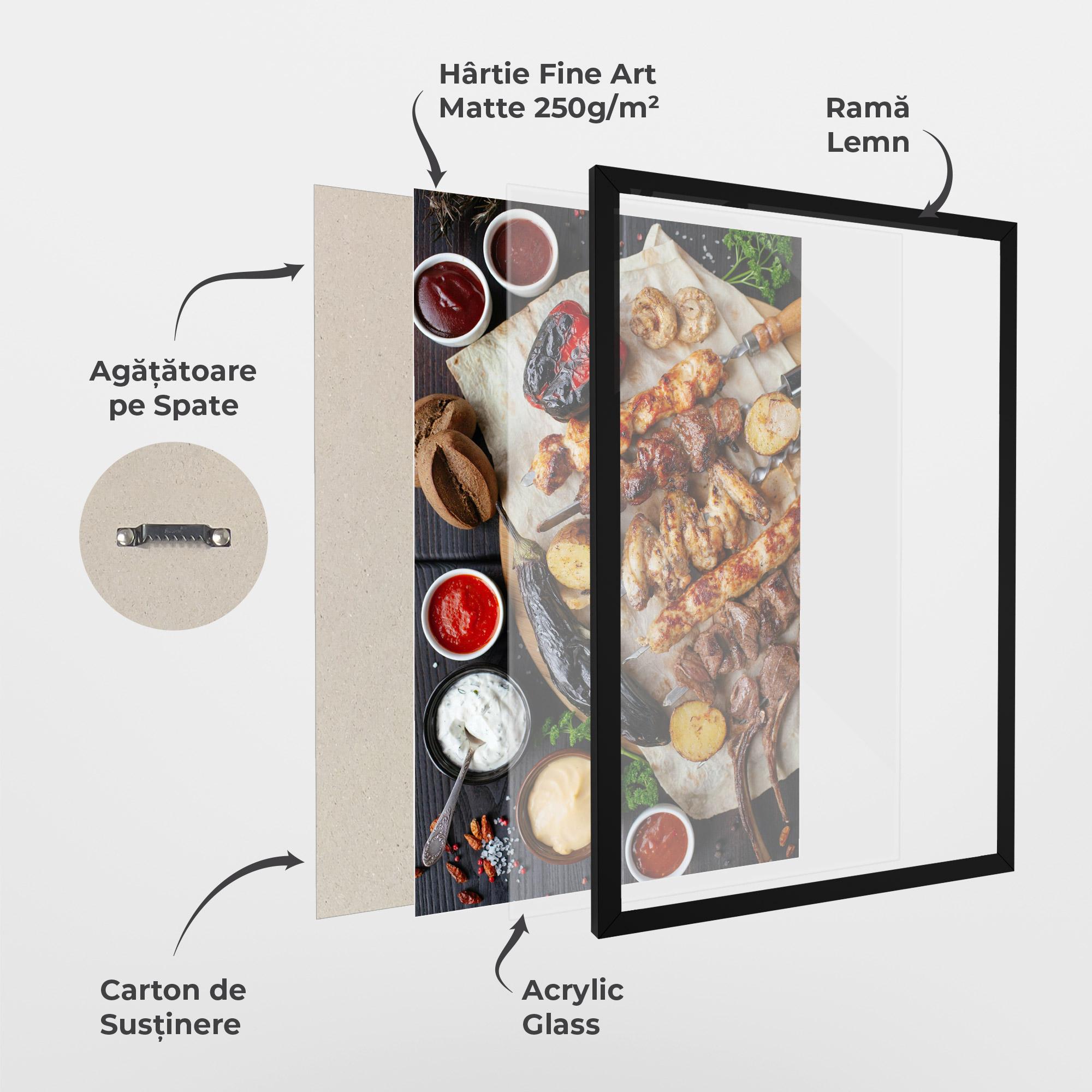 Poster Înrămat Skewers mockup 1