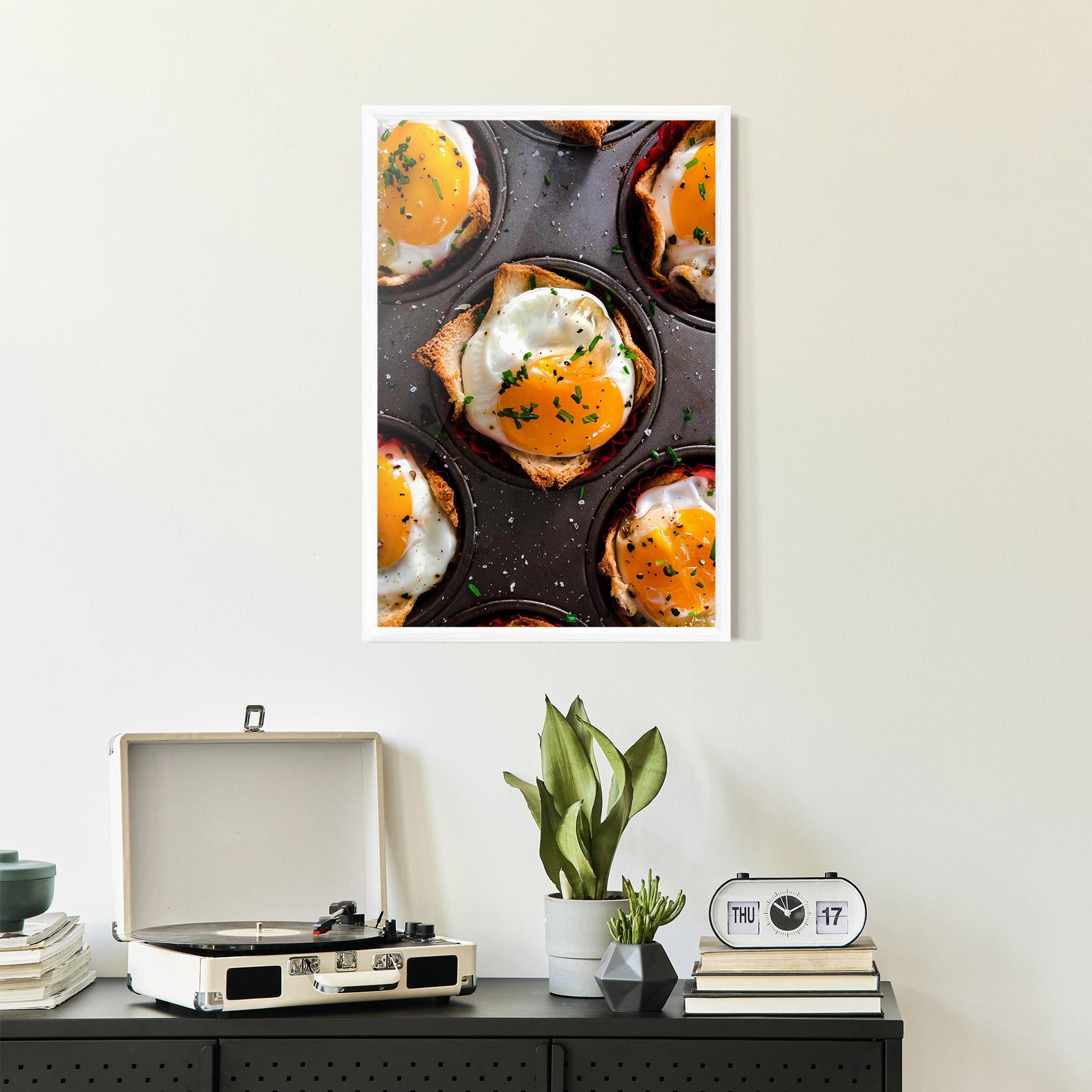 Poster Înrămat Egg On Tray mockup 2