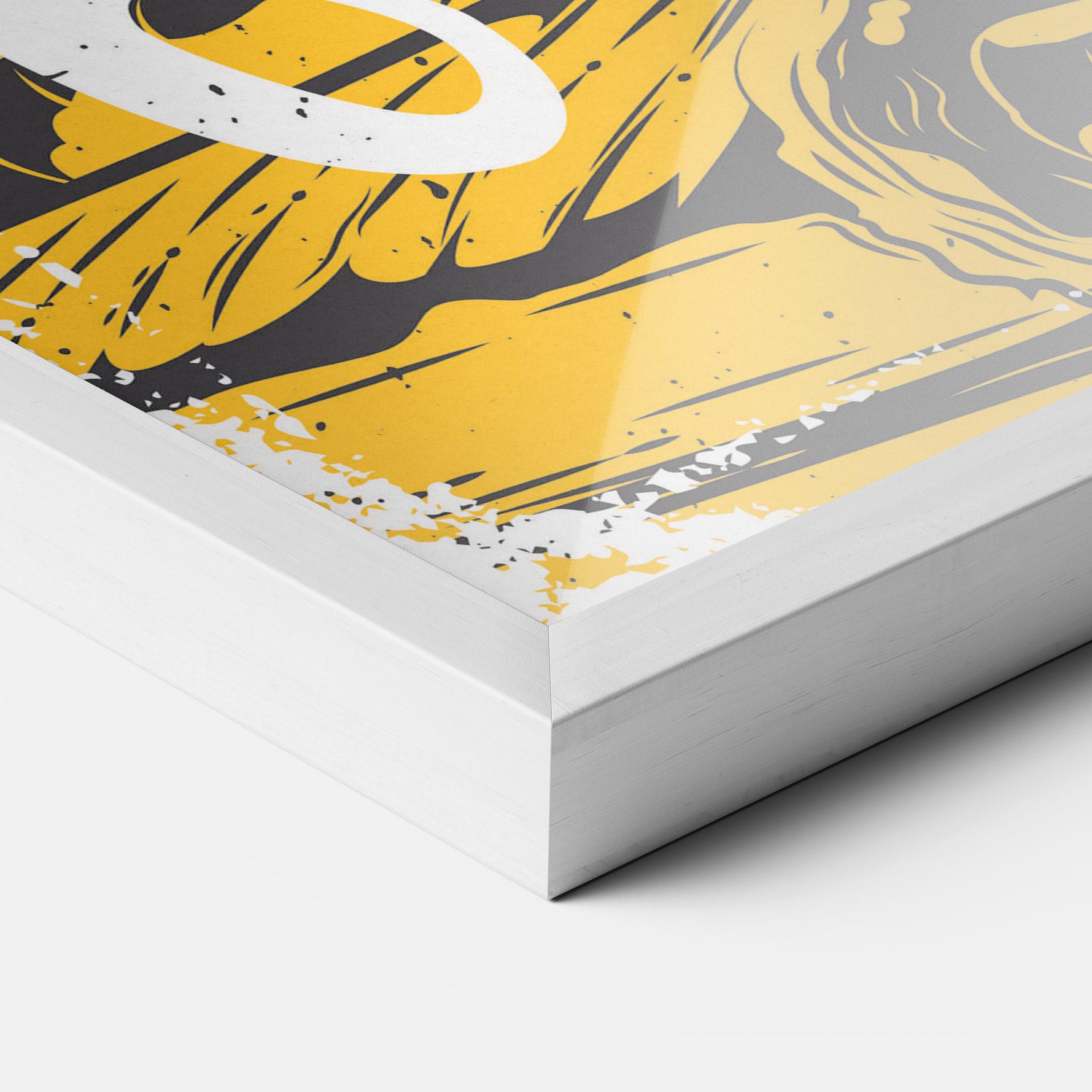 Poster Înrămat Fast Food Pink mockup 3