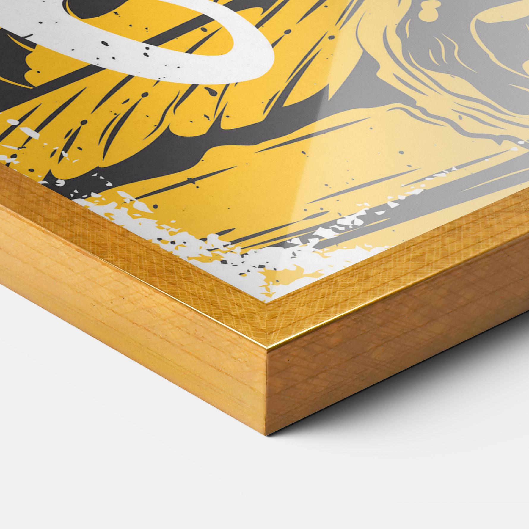 Poster Înrămat Fast Food Pink mockup 3