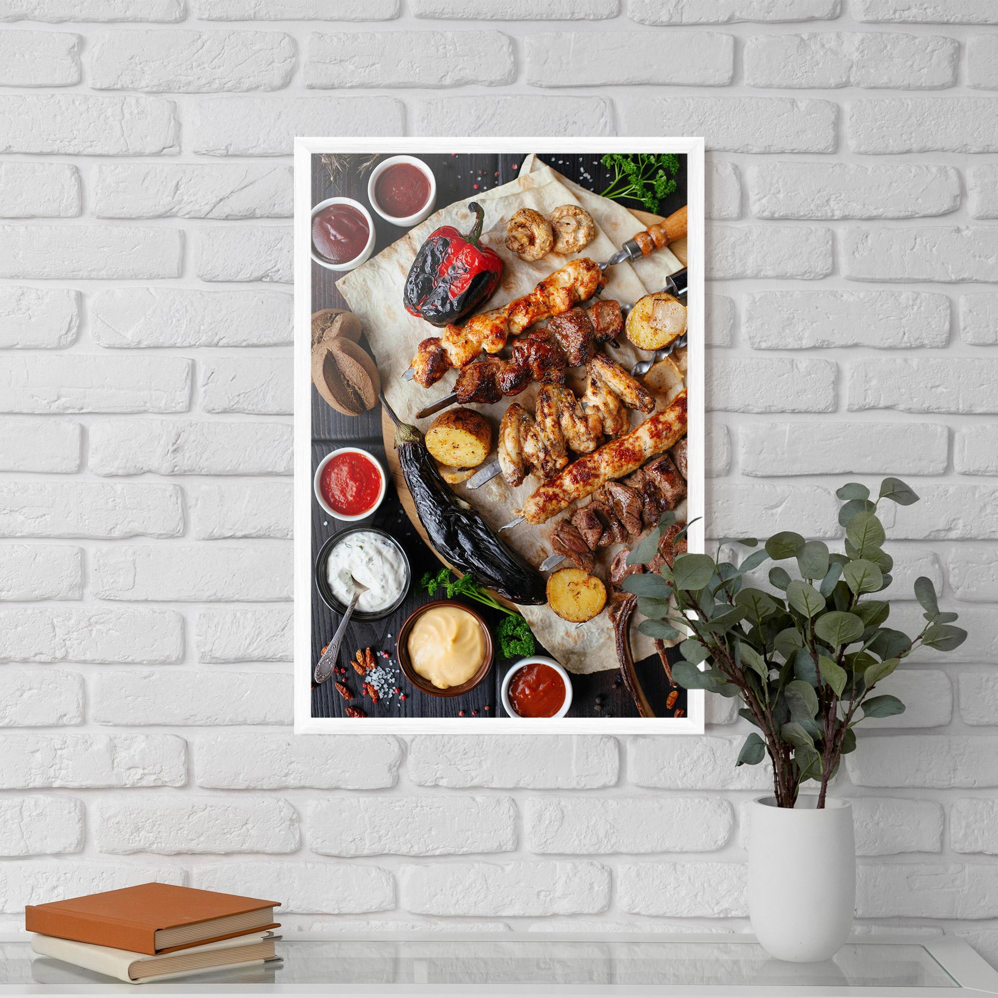 Poster Înrămat Skewers mockup 5