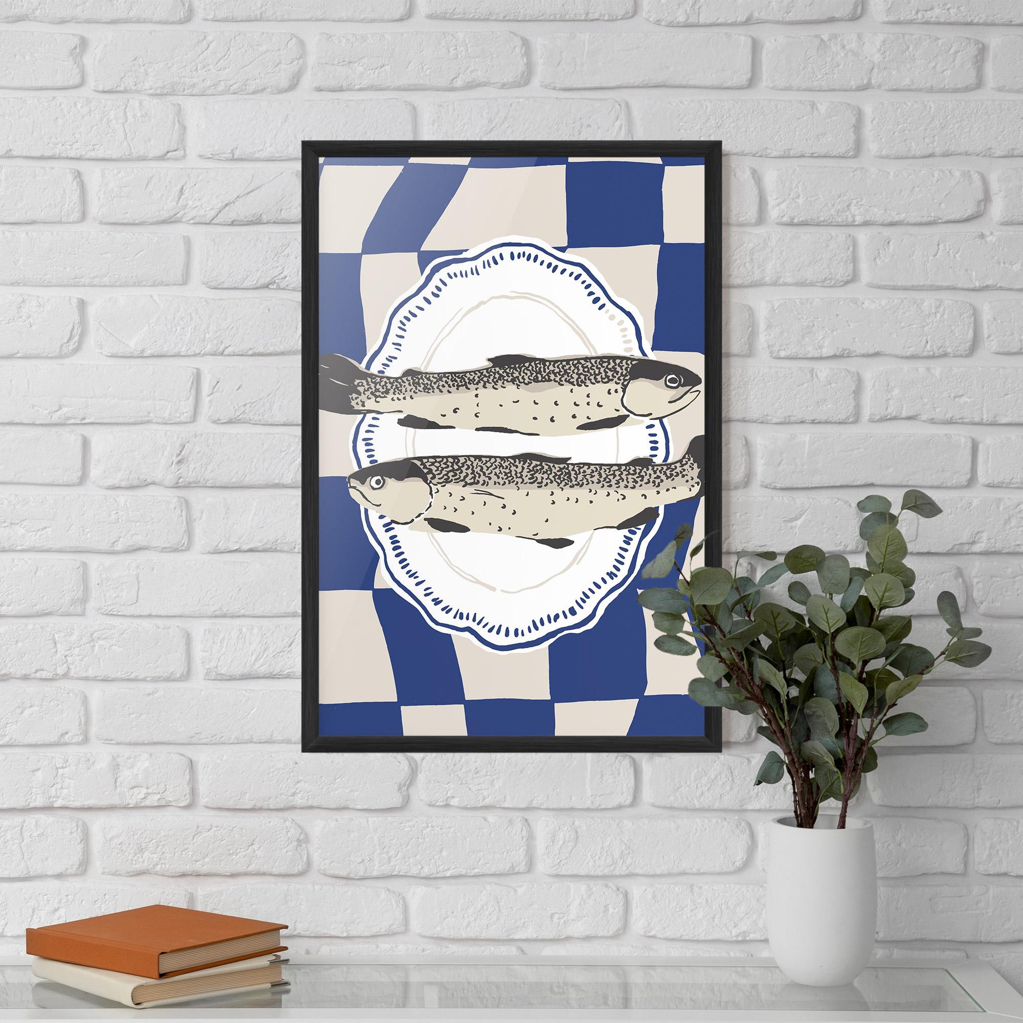 Poster Înrămat Food Fish mockup 5