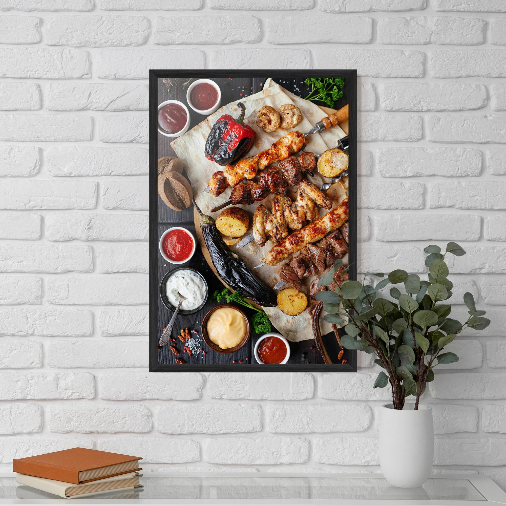 Poster Înrămat Skewers mockup 5