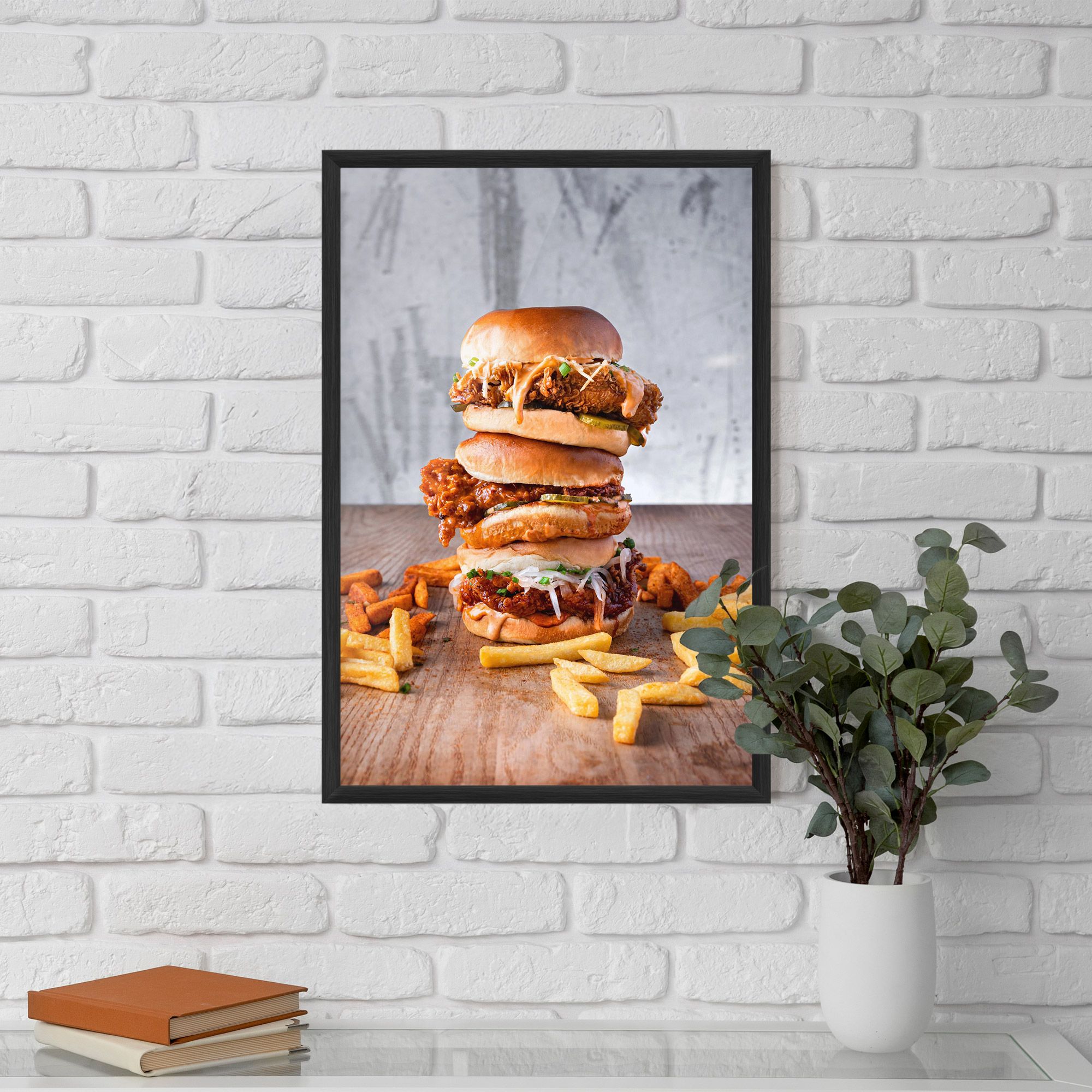 Triple Hamburger mockup 5