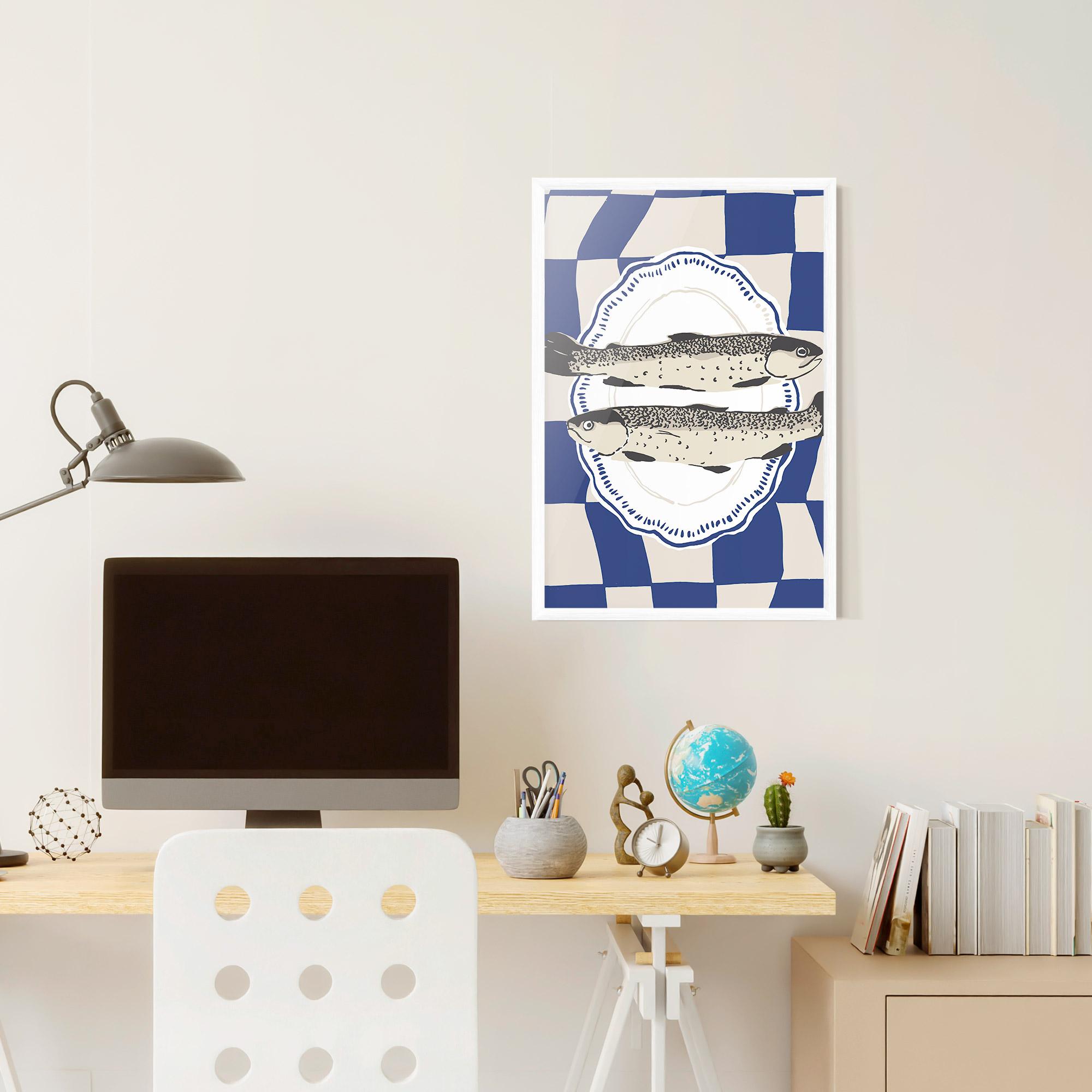Poster Înrămat Food Fish mockup 6