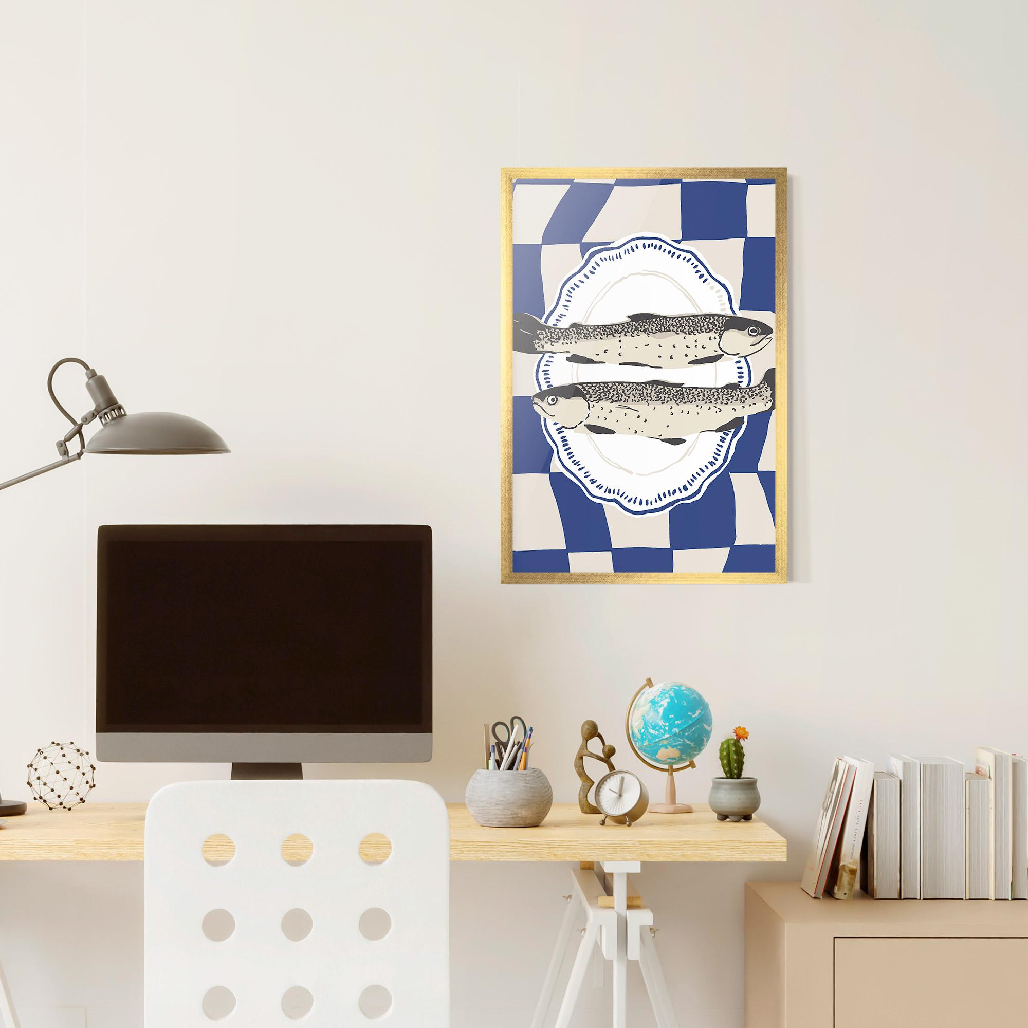 Poster Înrămat Food Fish mockup 6