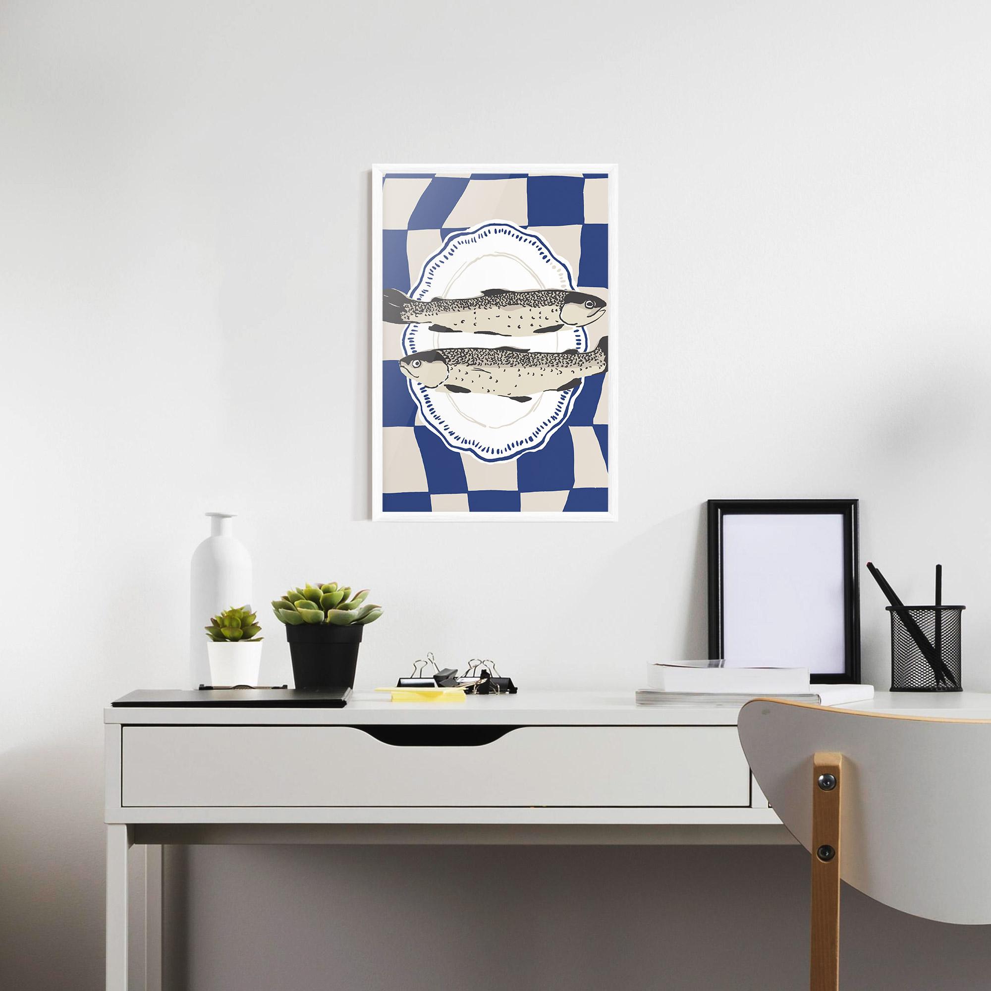 Poster Înrămat Food Fish mockup 7