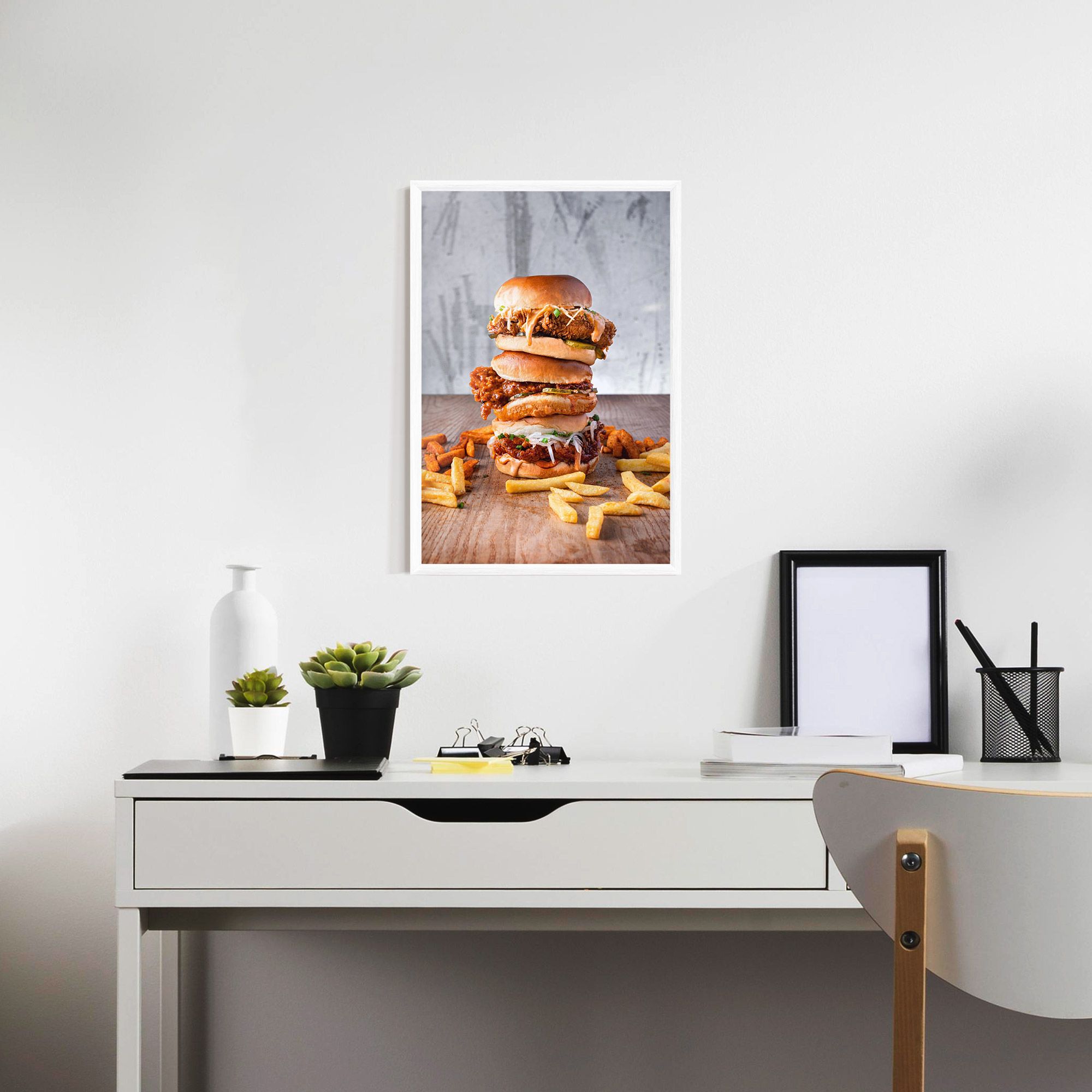 Triple Hamburger mockup 7