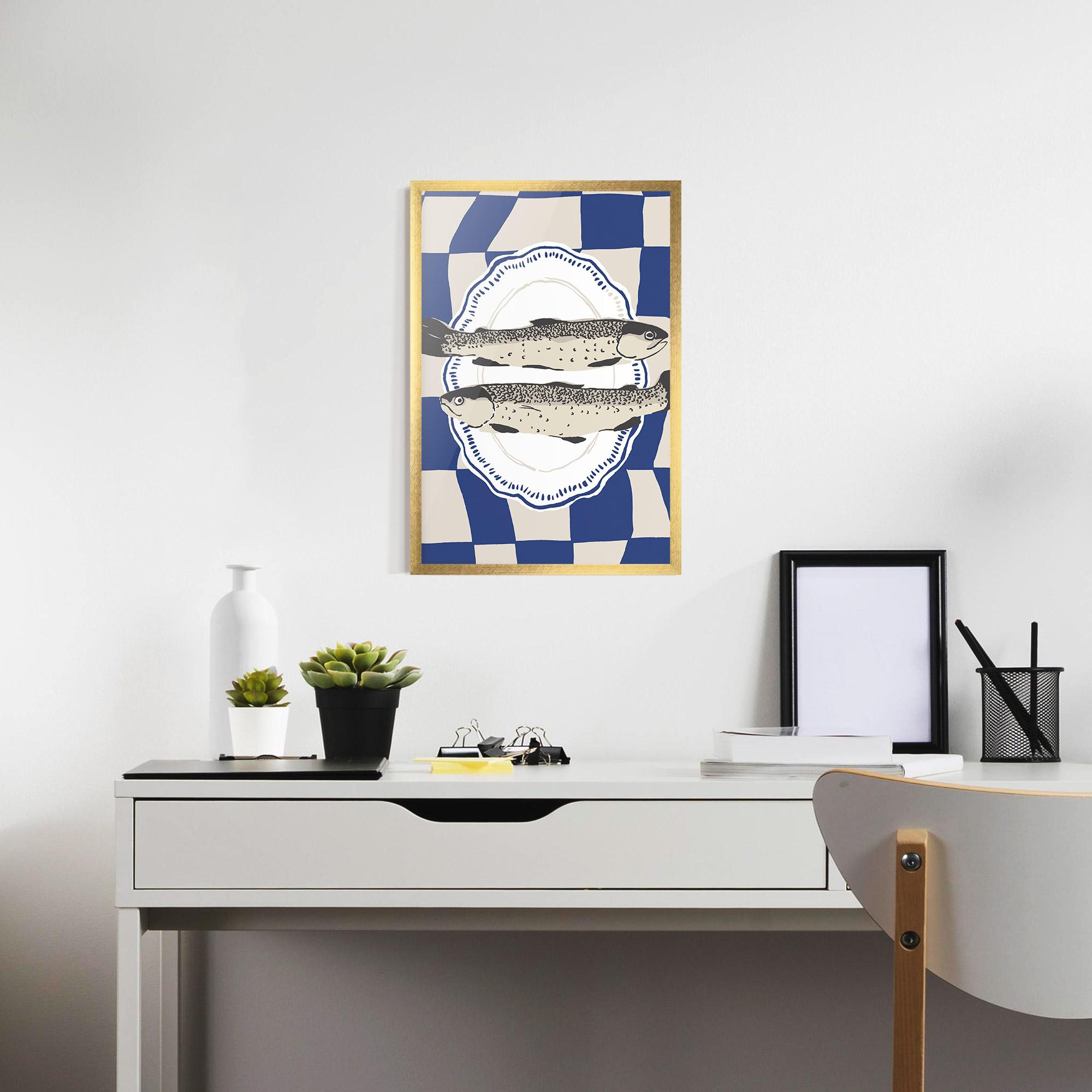 Poster Înrămat Food Fish mockup 7