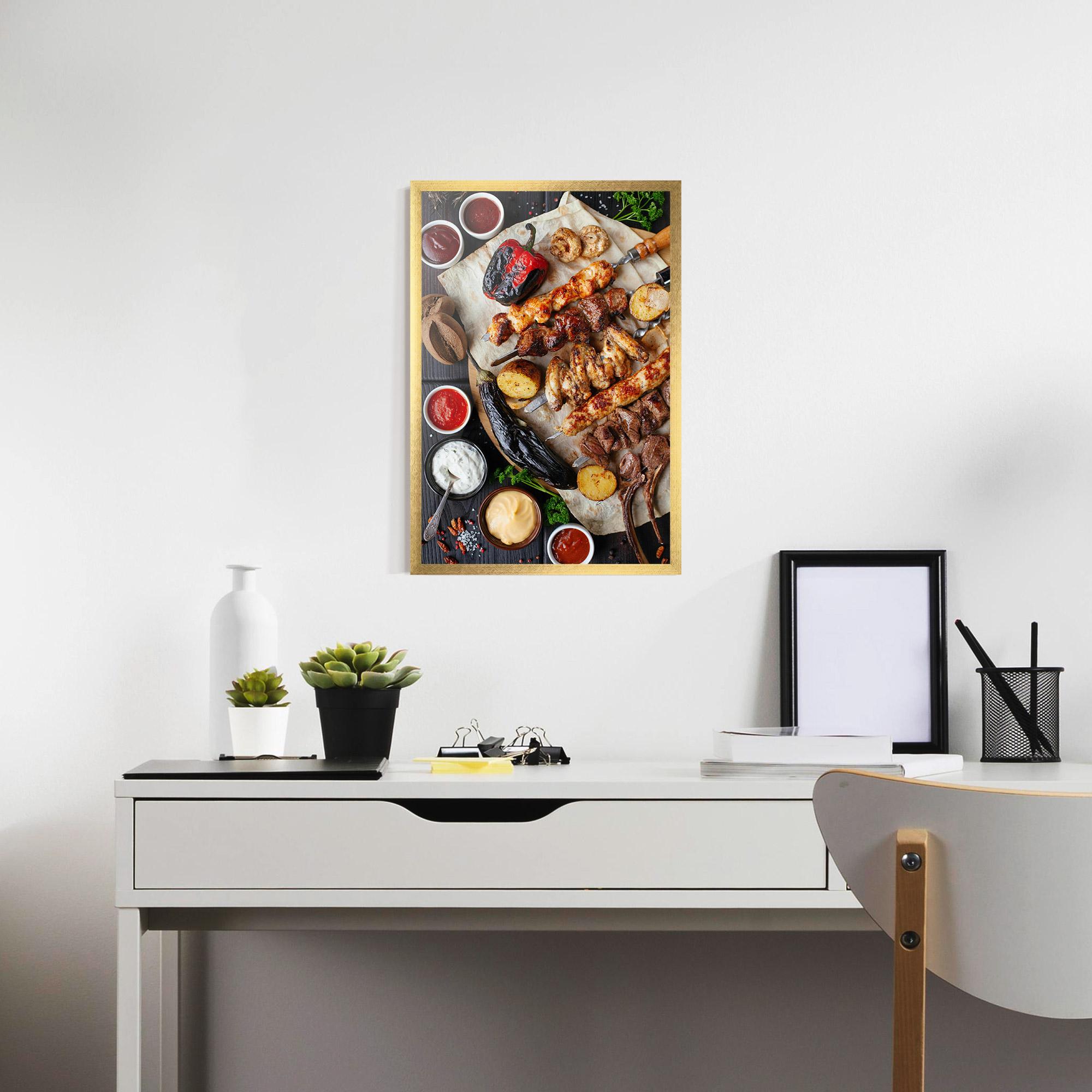 Poster Înrămat Skewers mockup 7