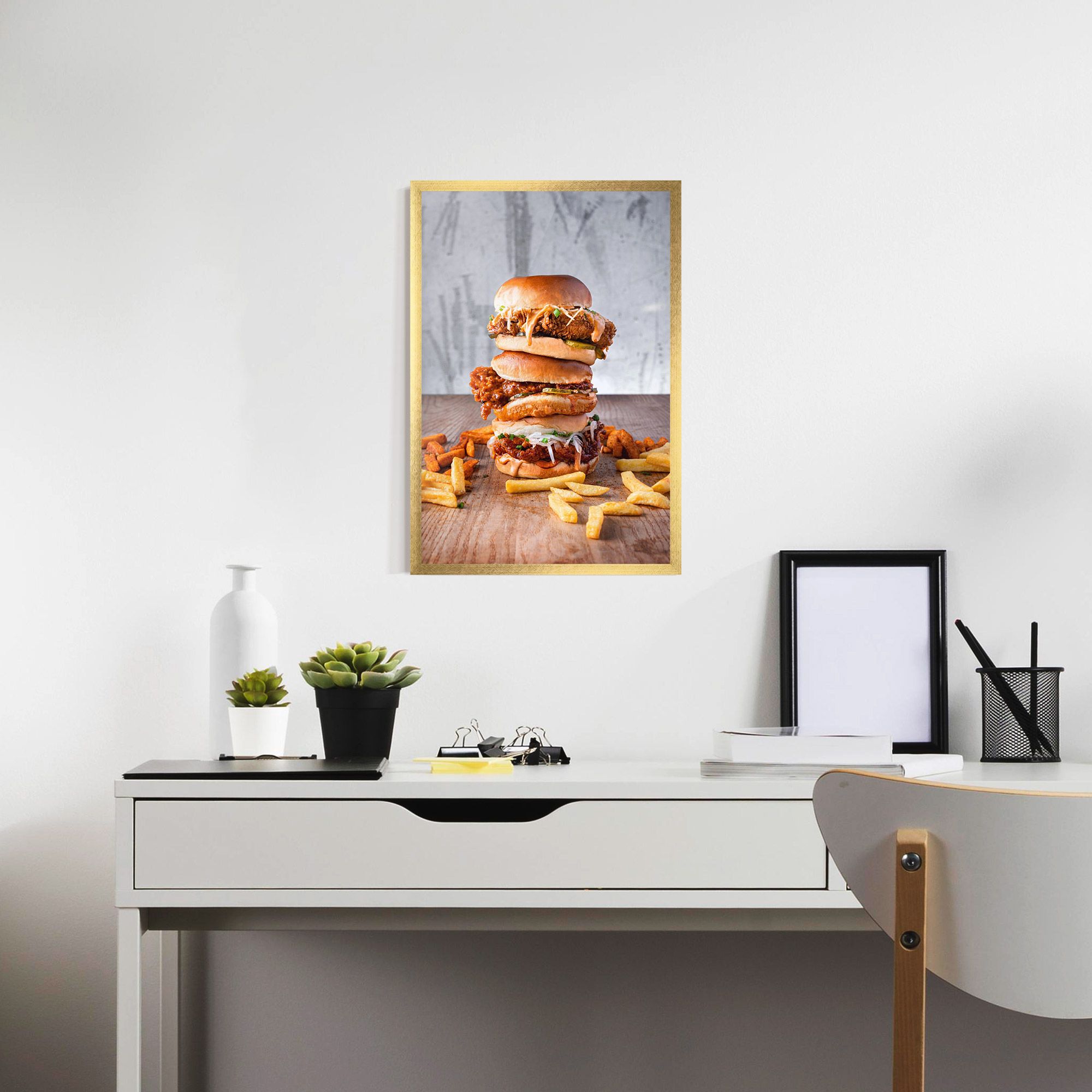 Triple Hamburger mockup 7