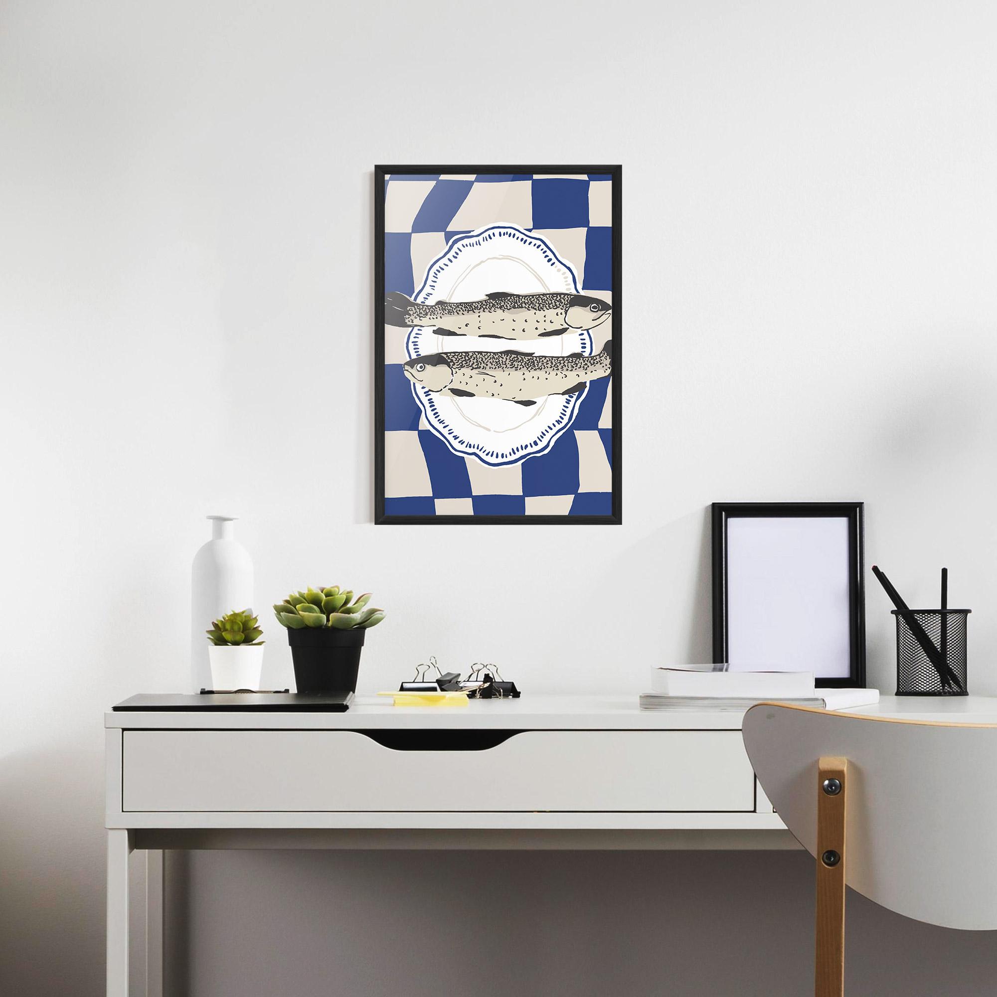 Poster Înrămat Food Fish mockup 7