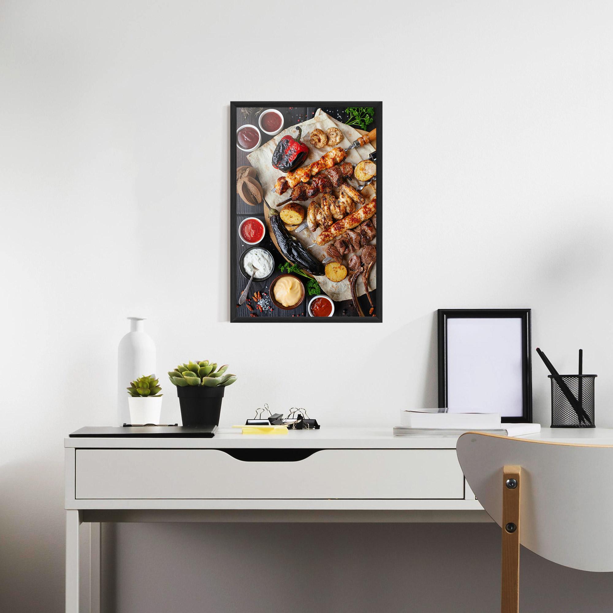 Poster Înrămat Skewers mockup 7