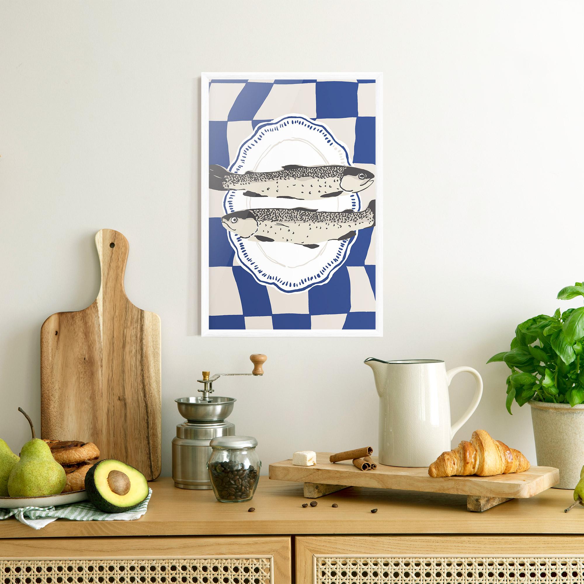 Poster Înrămat Food Fish mockup 8