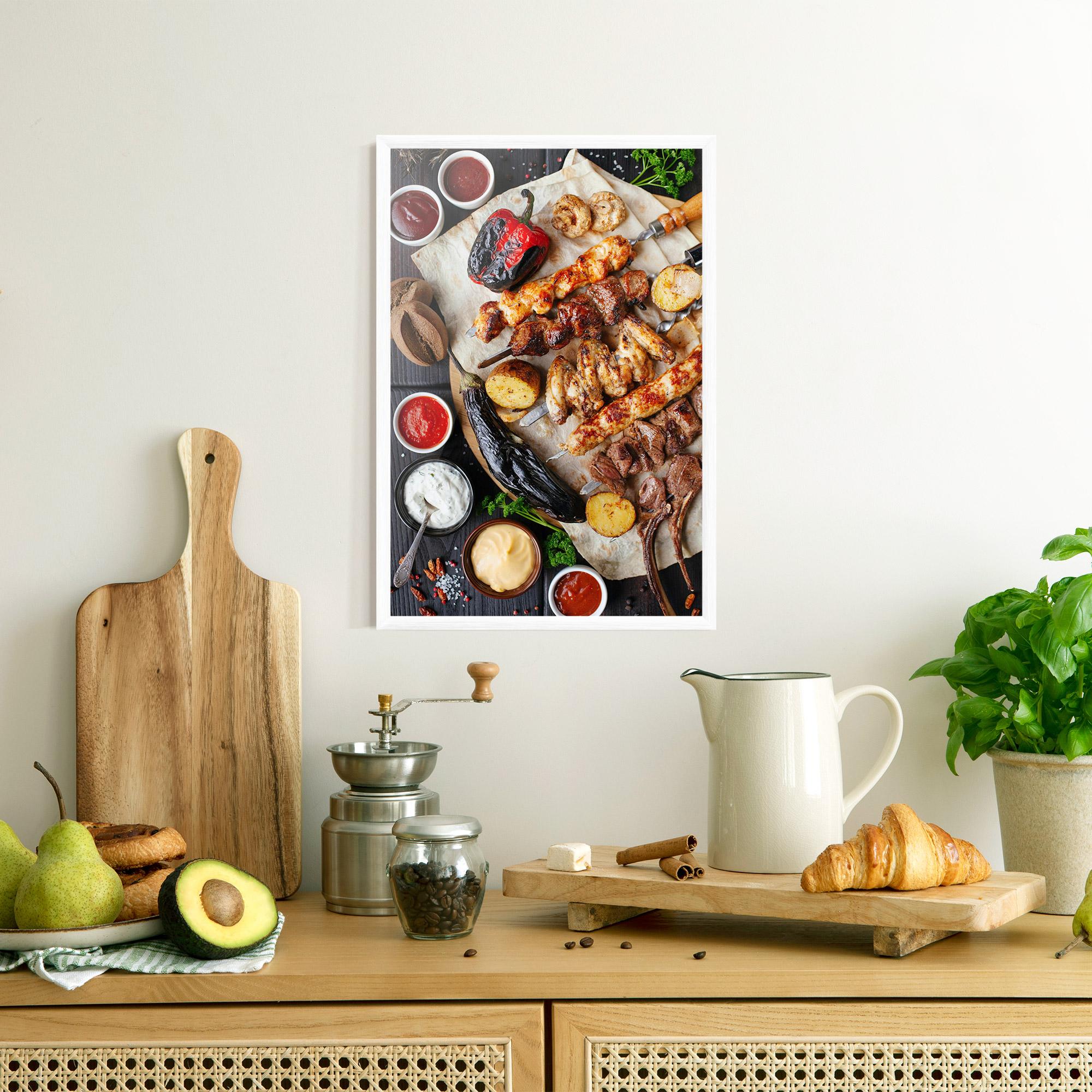Poster Înrămat Skewers mockup 8