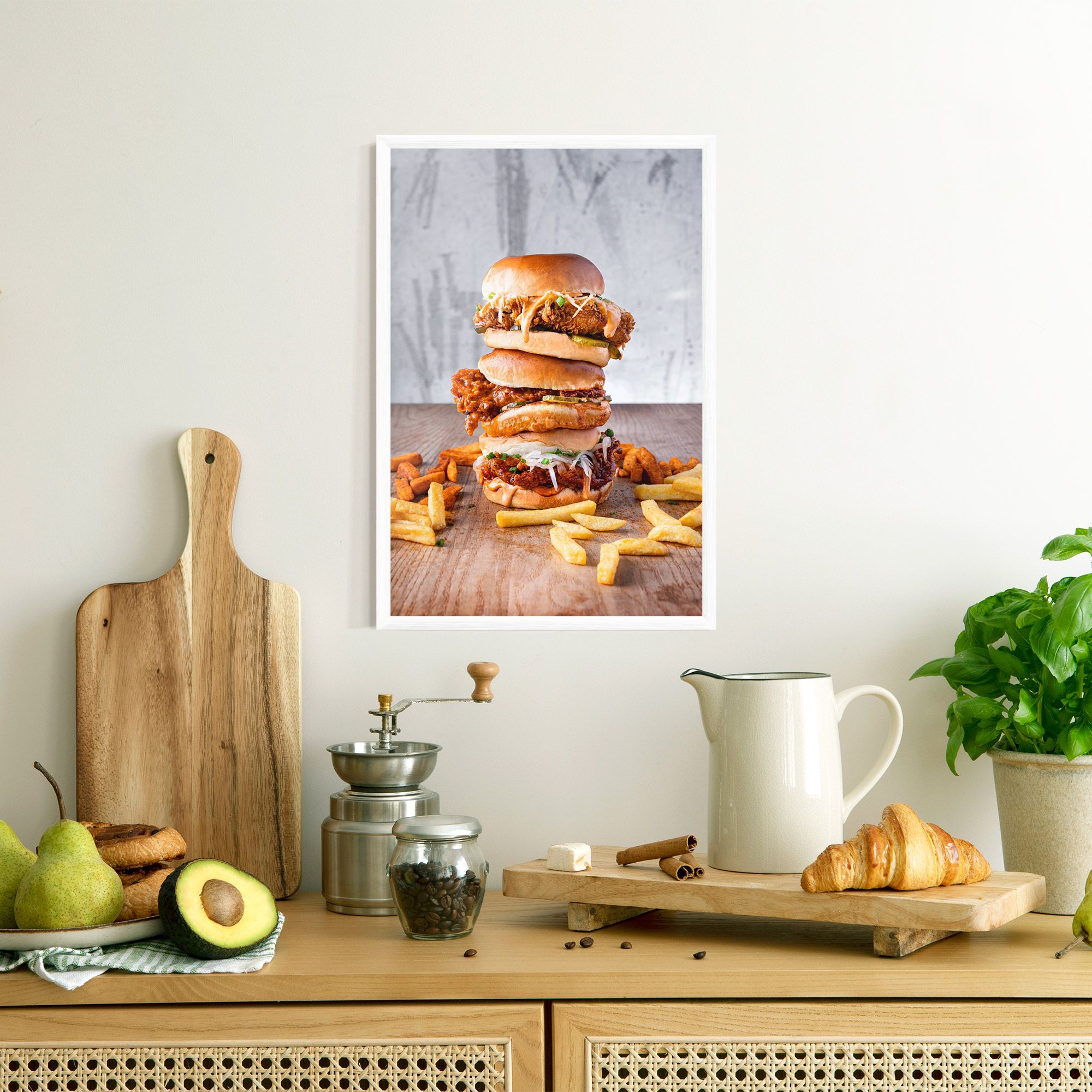 Triple Hamburger mockup 8