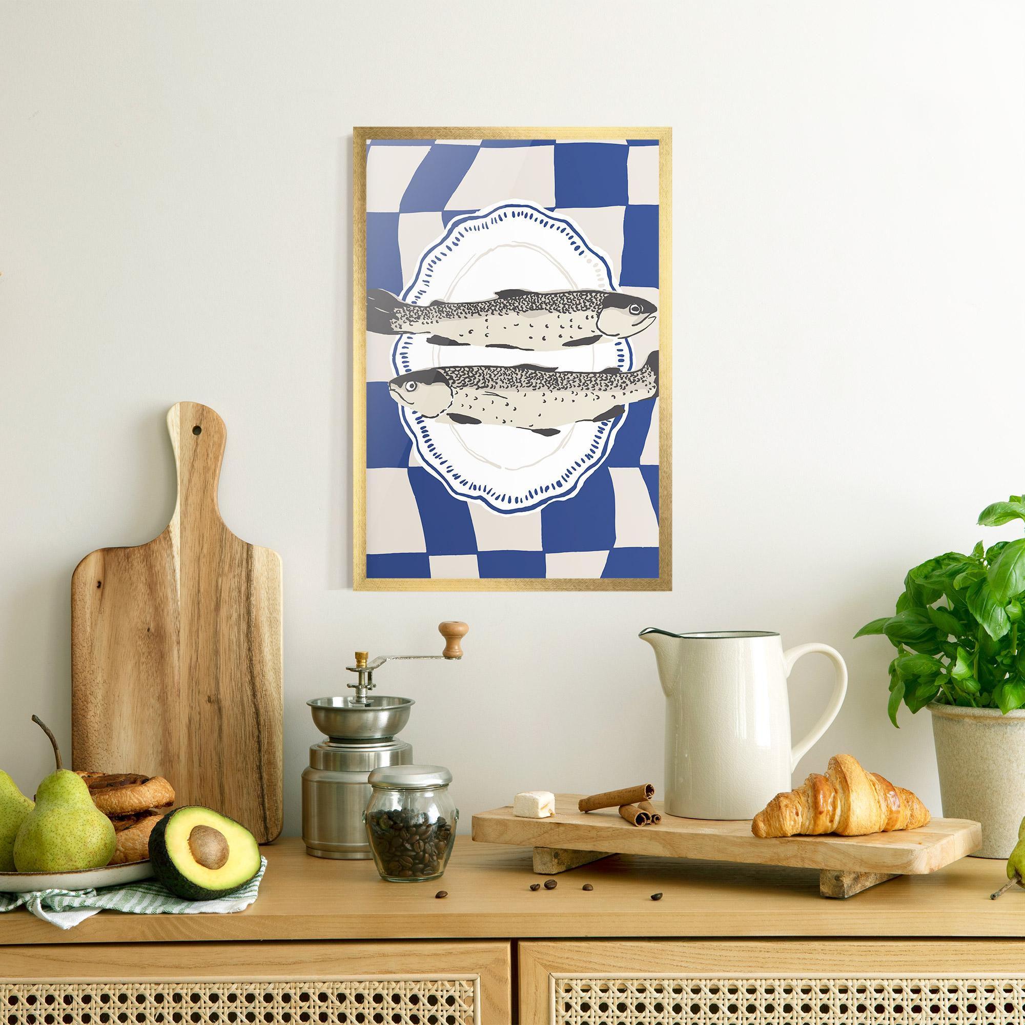 Poster Înrămat Food Fish mockup 8