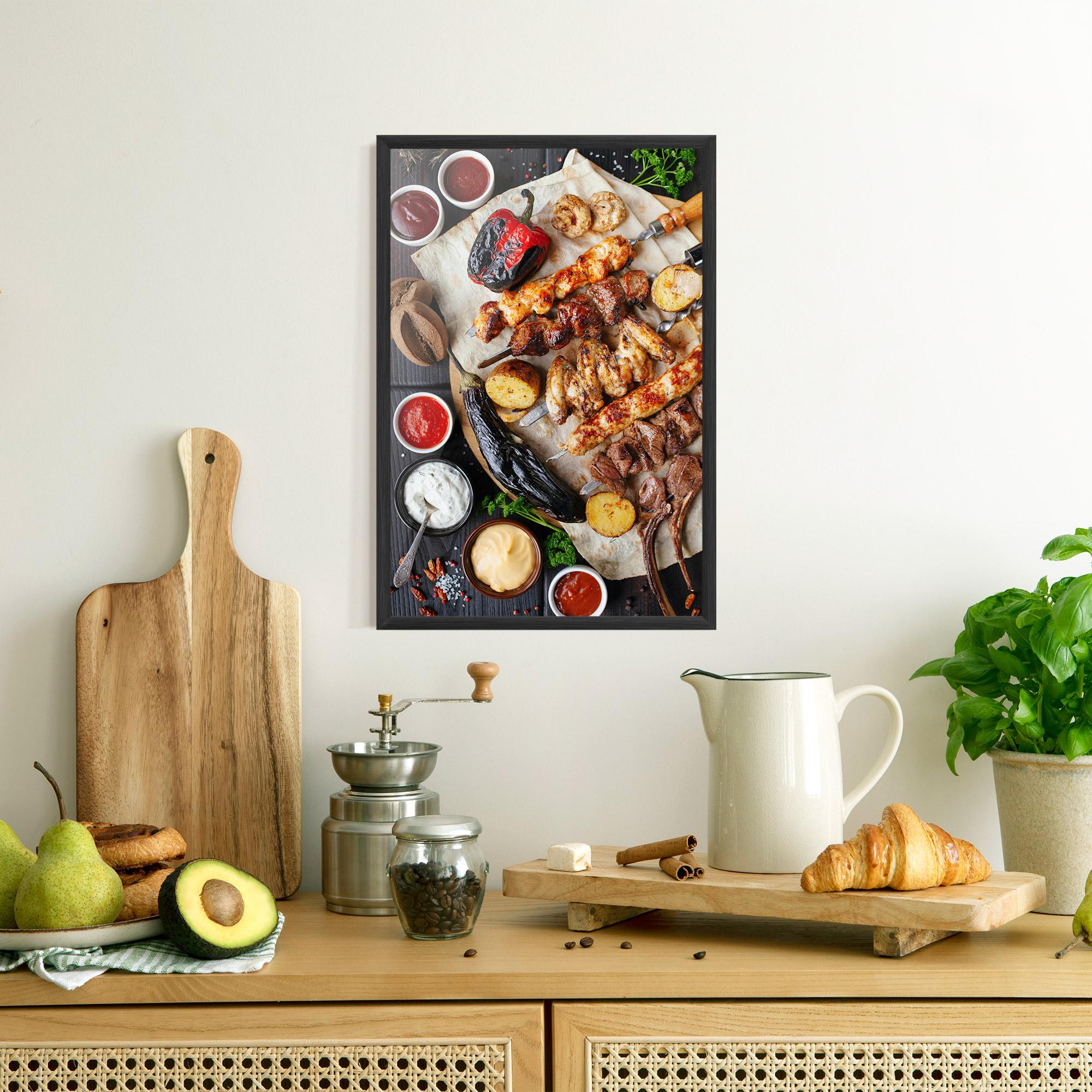 Poster Înrămat Skewers mockup 8