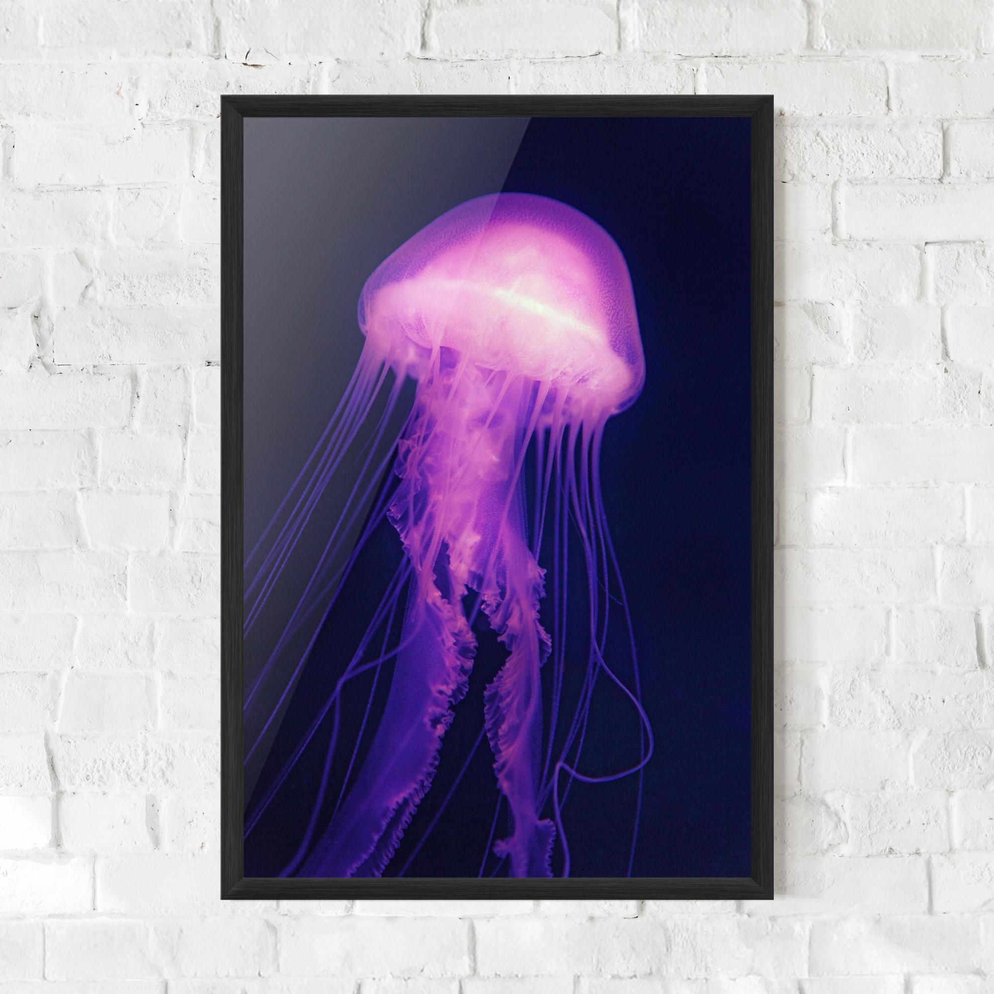 Poster Înrămat Light Purple Jellyfish mockup 0