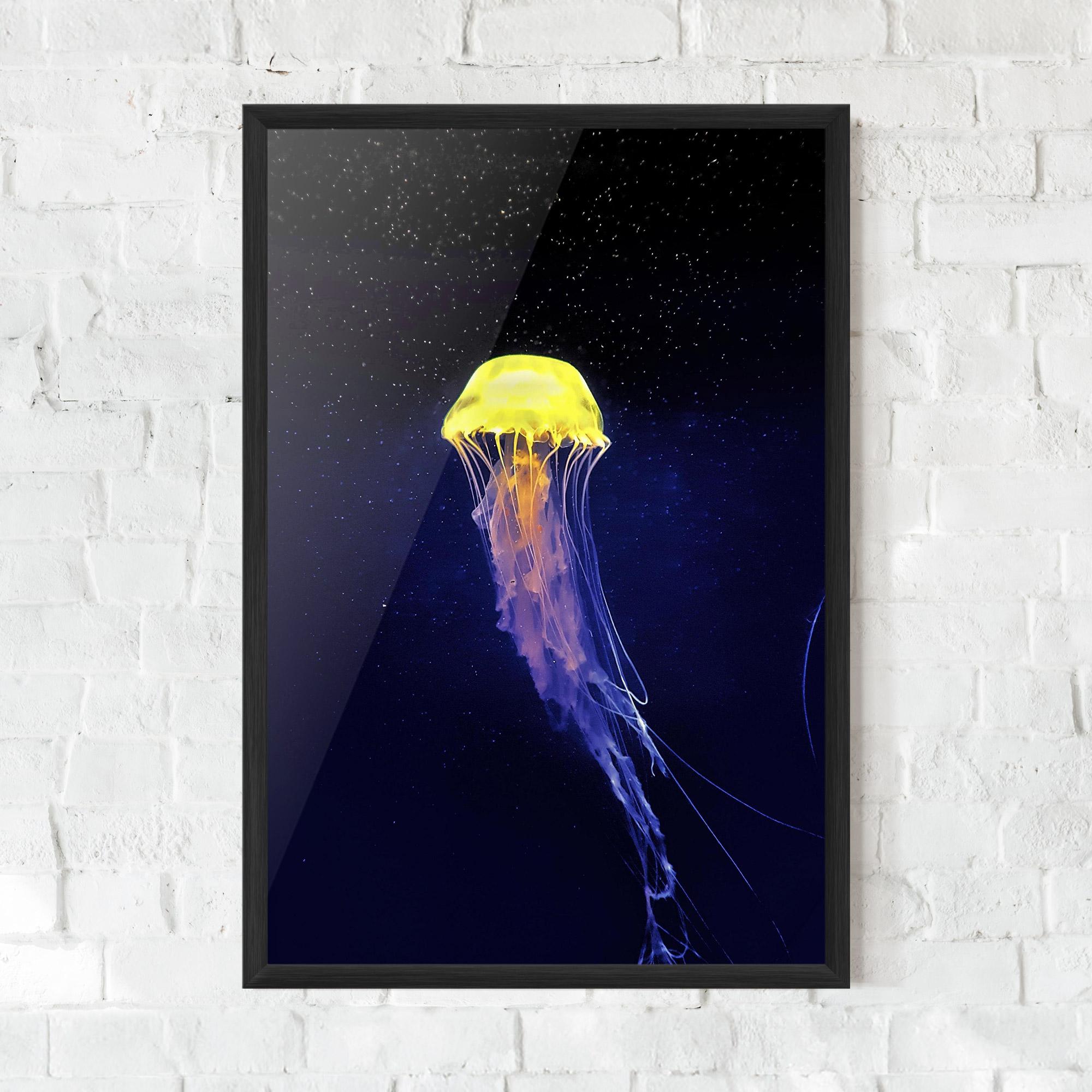 Poster Înrămat Purple Jellyfish mockup 0