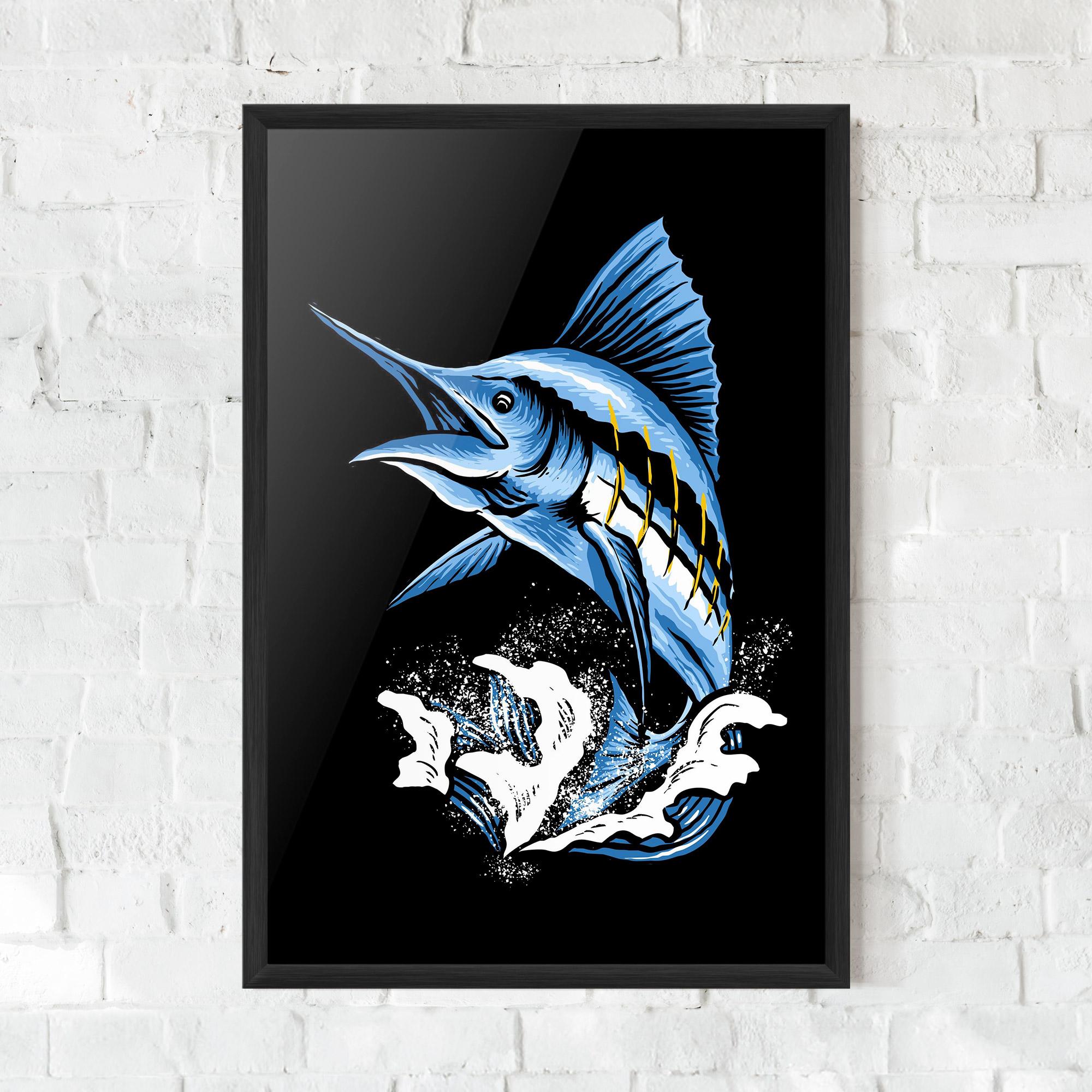 Poster Înrămat Sword Fish mockup 0