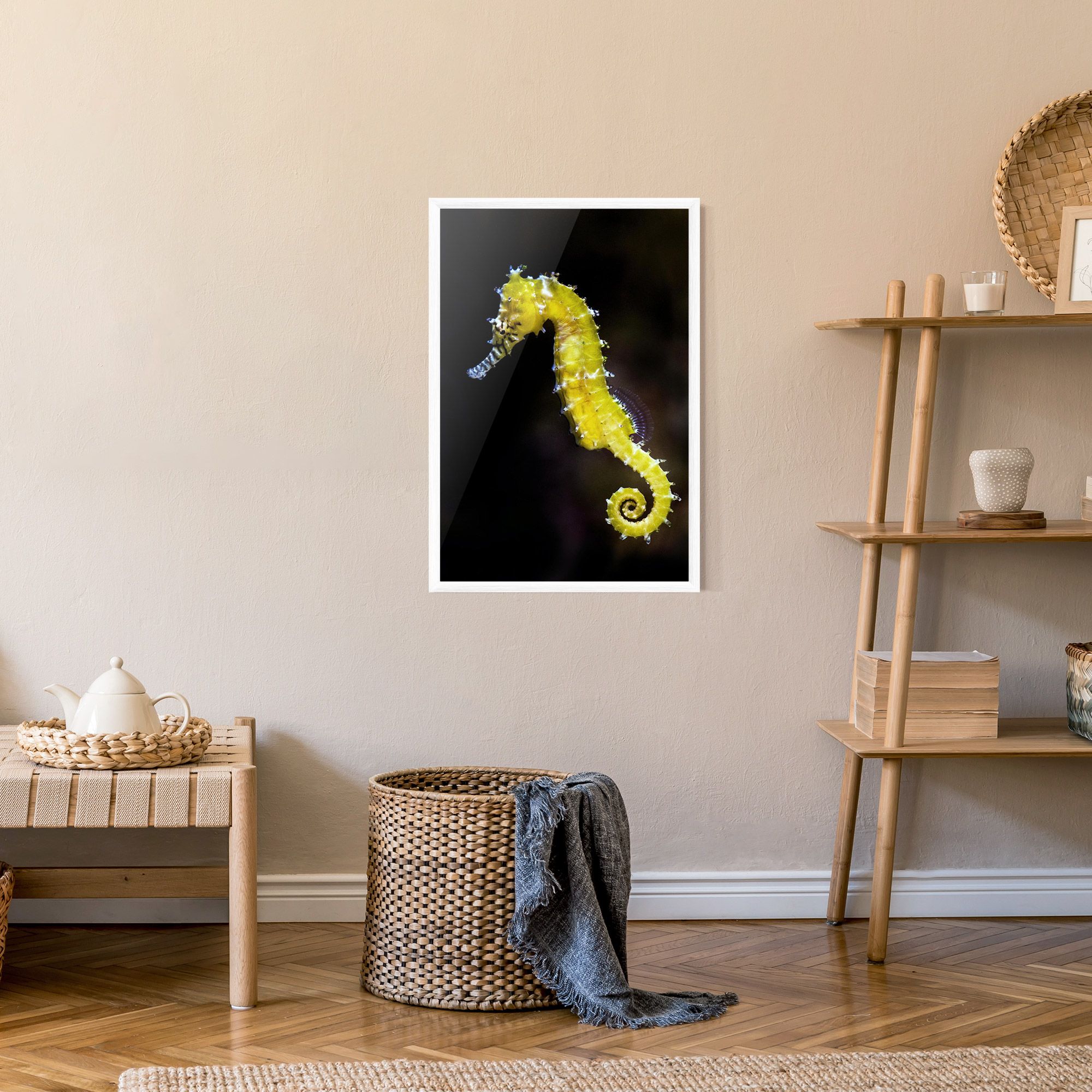 Yellow Seahorse mockup 9