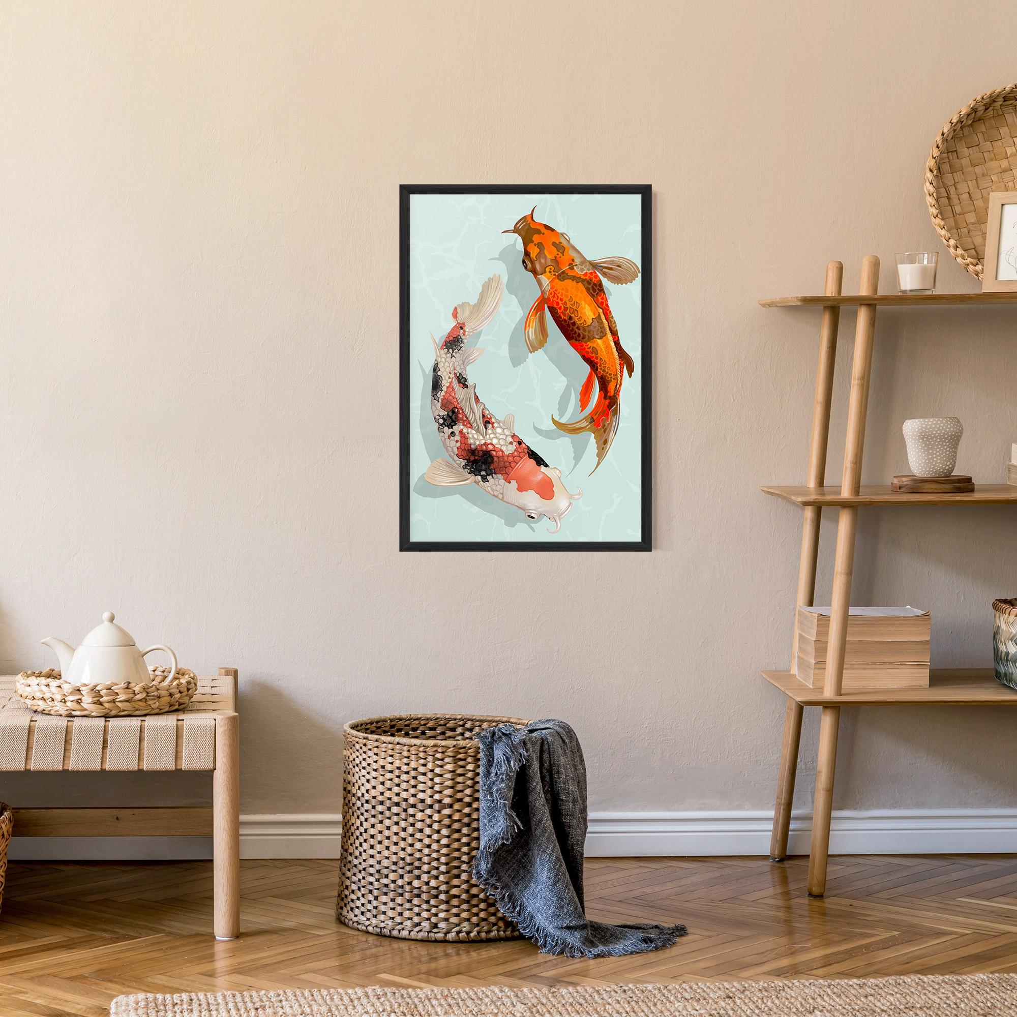 Poster Înrămat Koi Fish mockup 9
