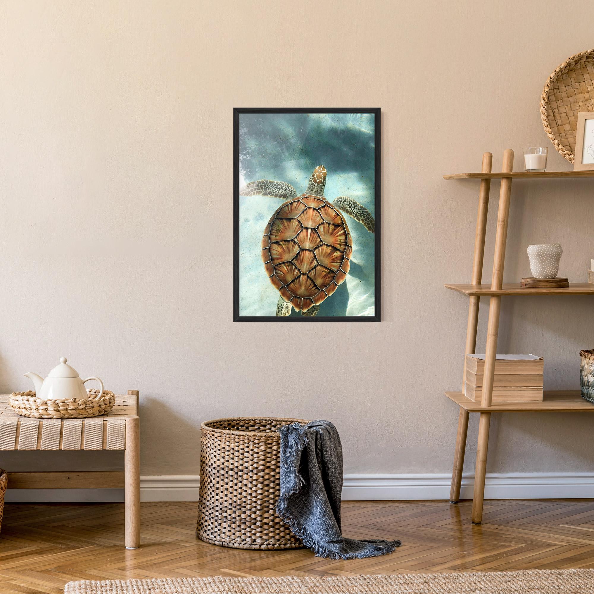 Poster Înrămat Water Tortoise mockup 9