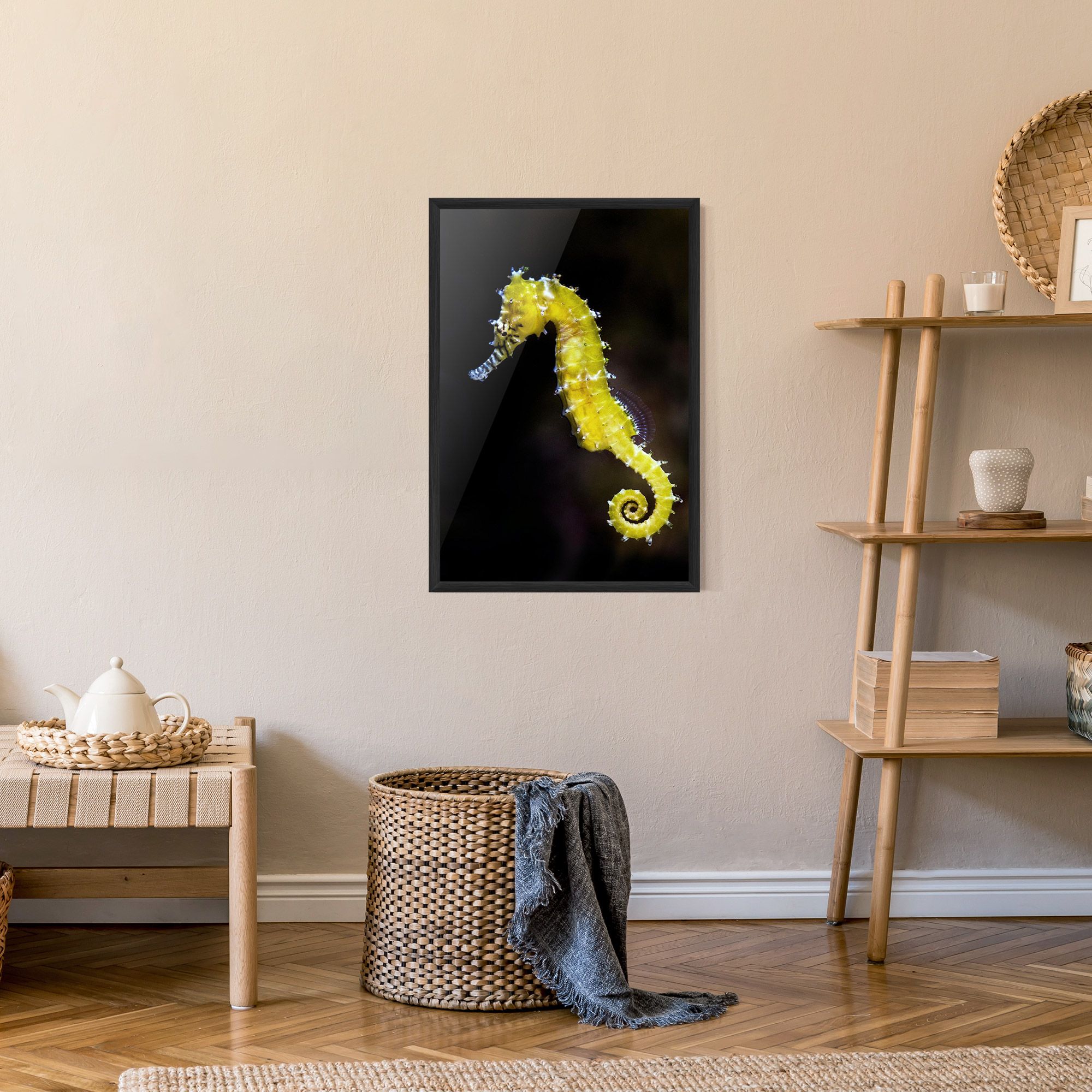 Yellow Seahorse mockup 9