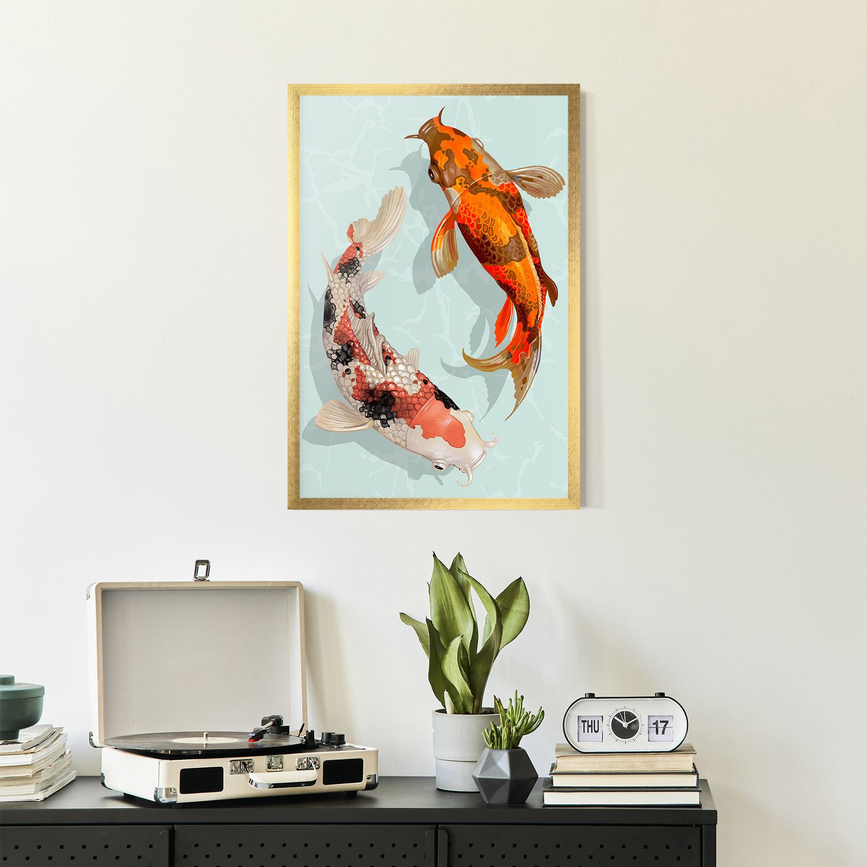Poster Înrămat Koi Fish mockup 2