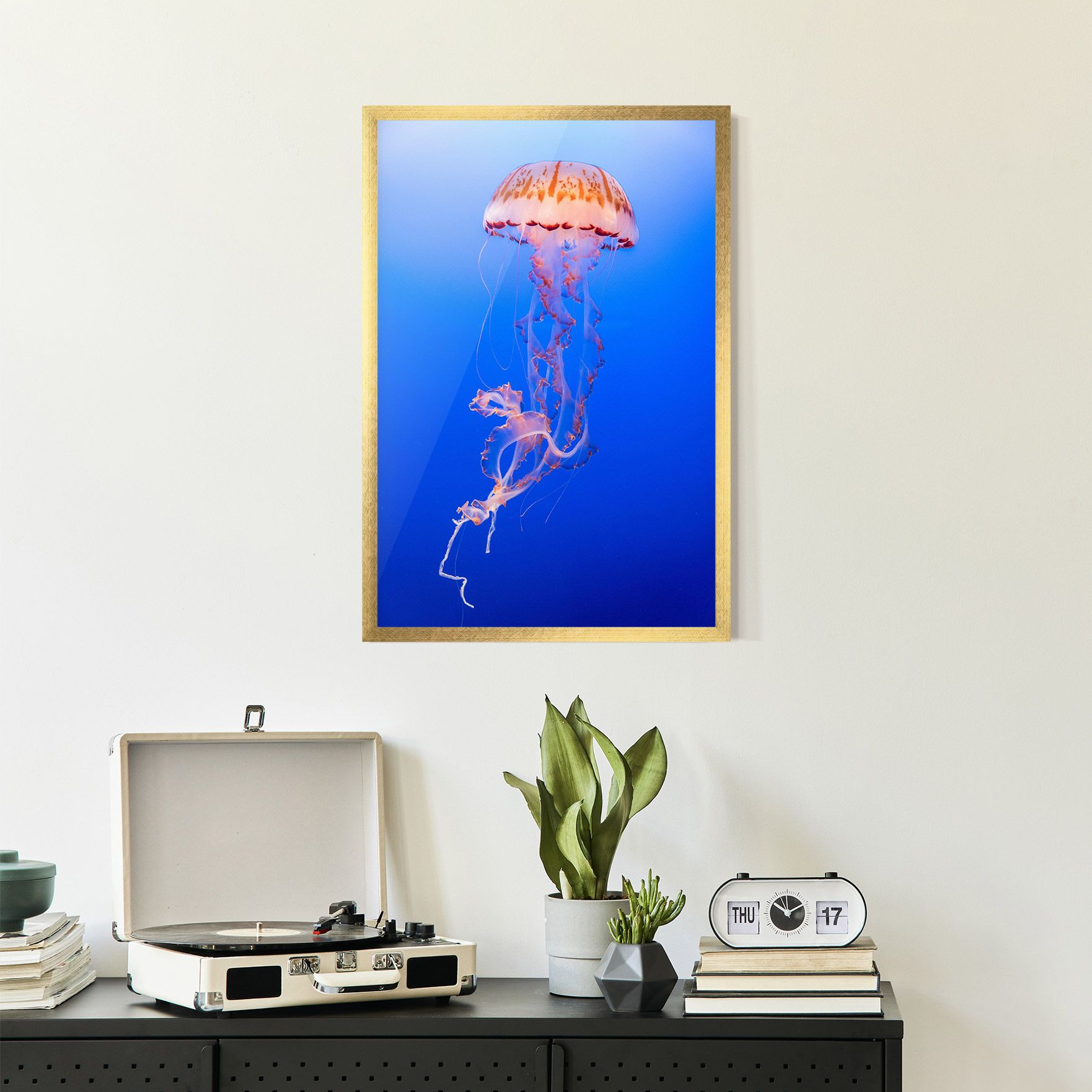 Pretty White Jellyfish mockup 2