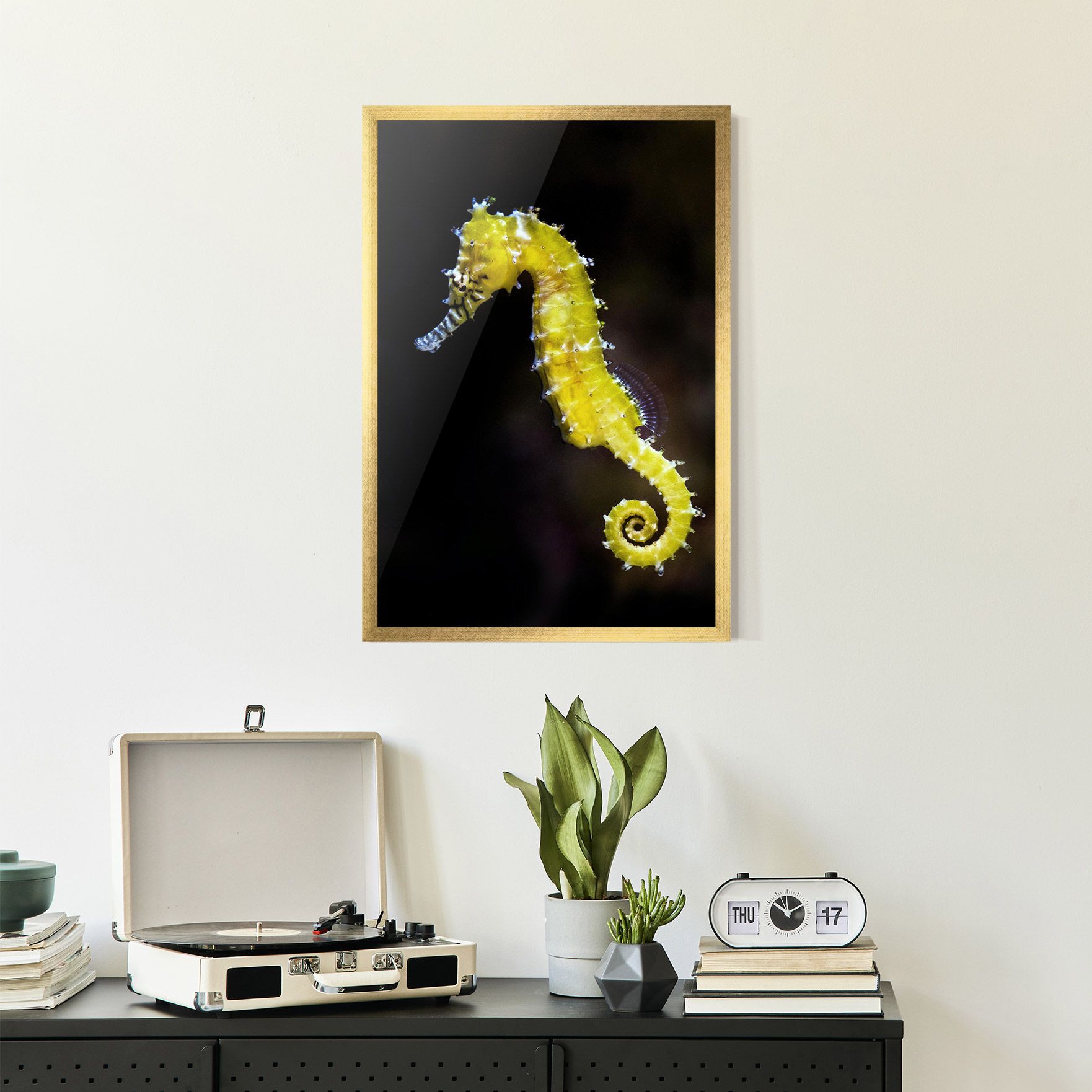 Yellow Seahorse mockup 2