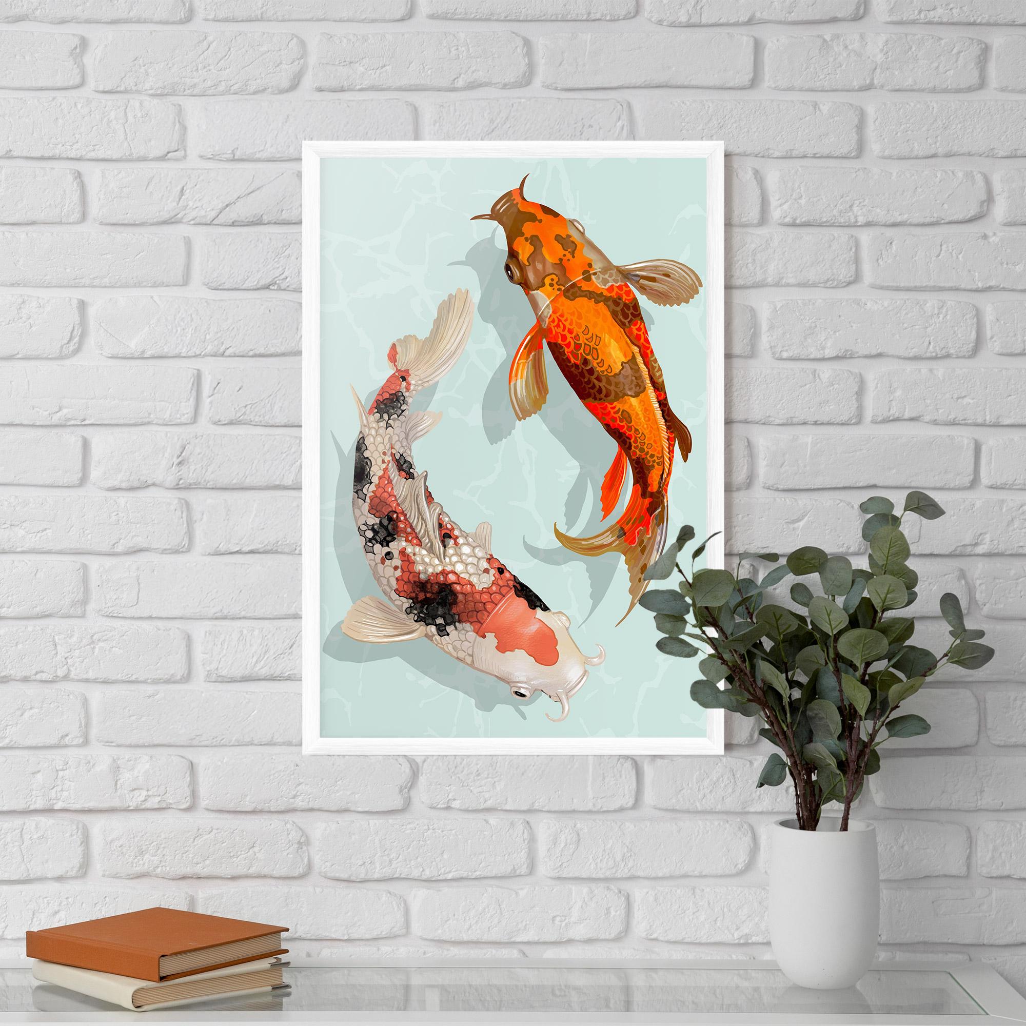Poster Înrămat Koi Fish mockup 5